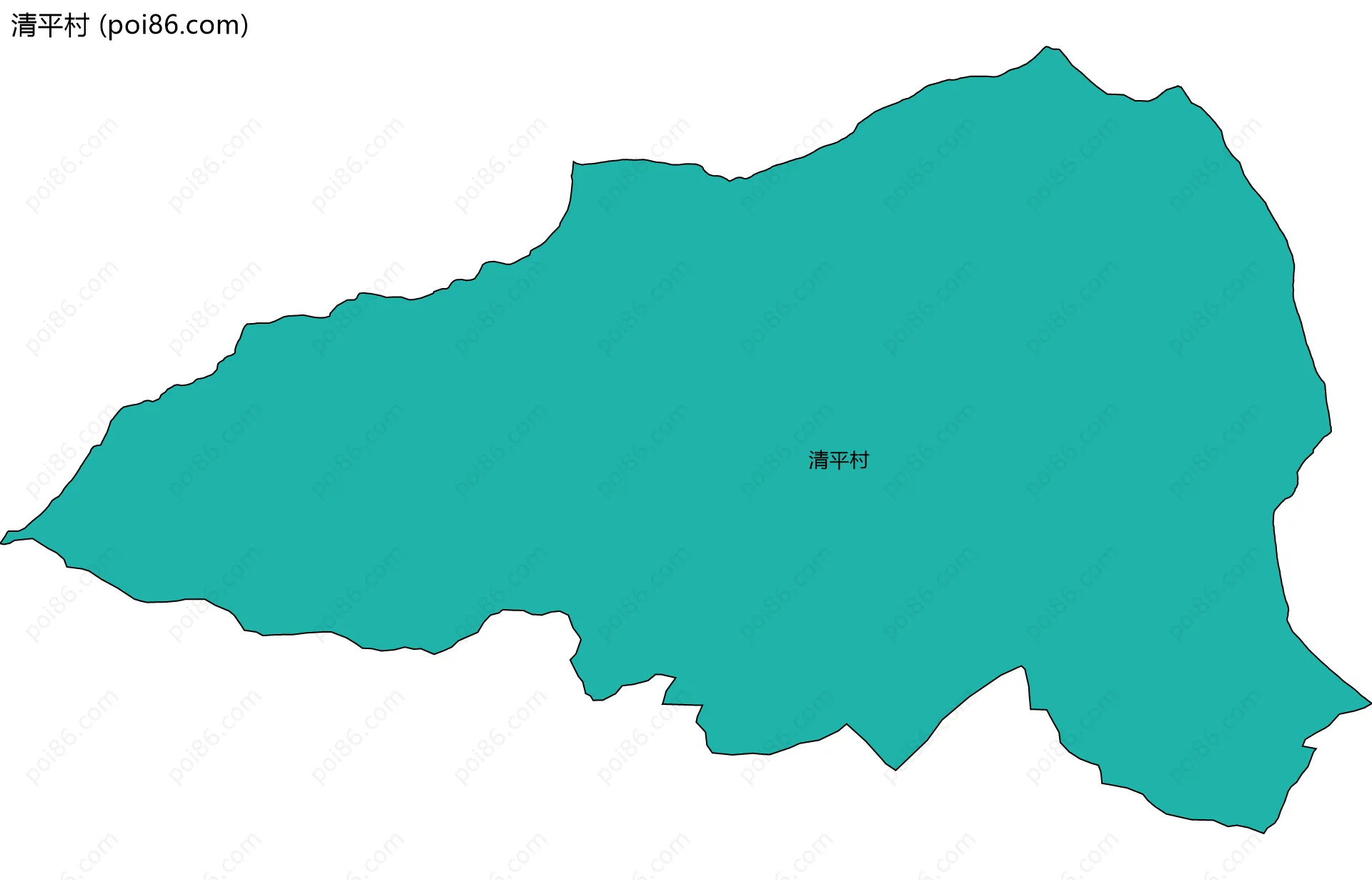 清平村边界地图