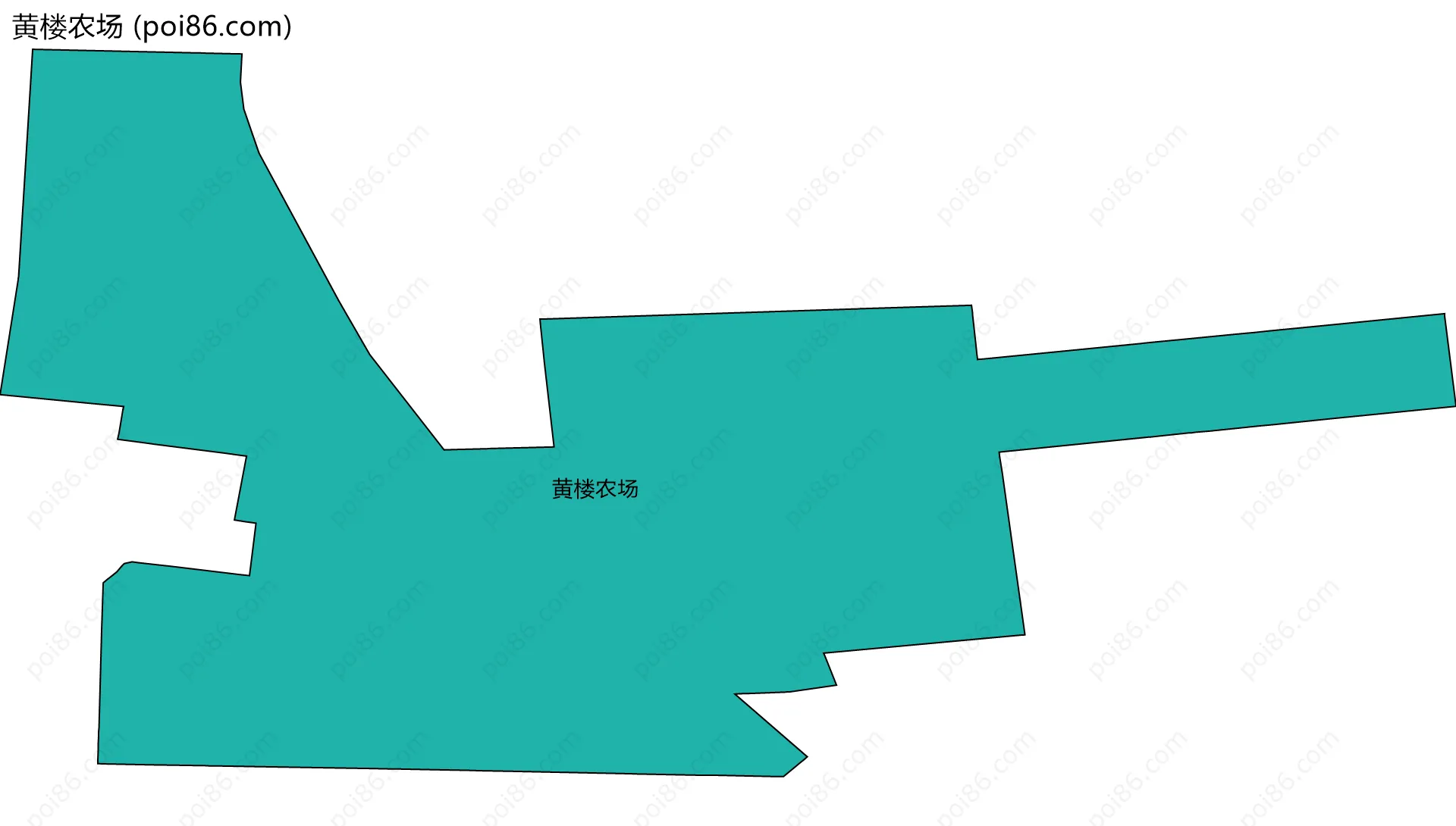 黄楼农场边界地图