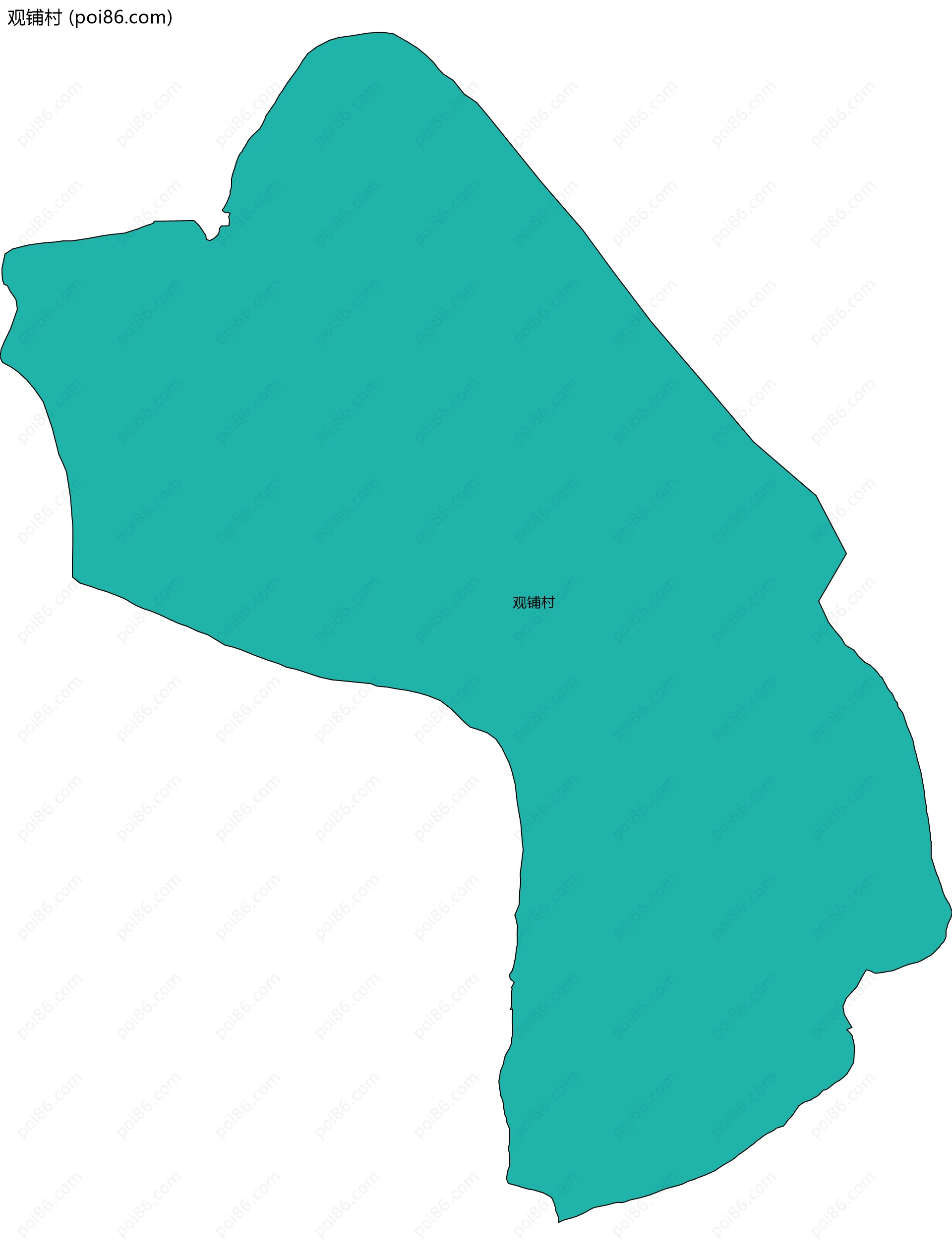 观铺村边界地图