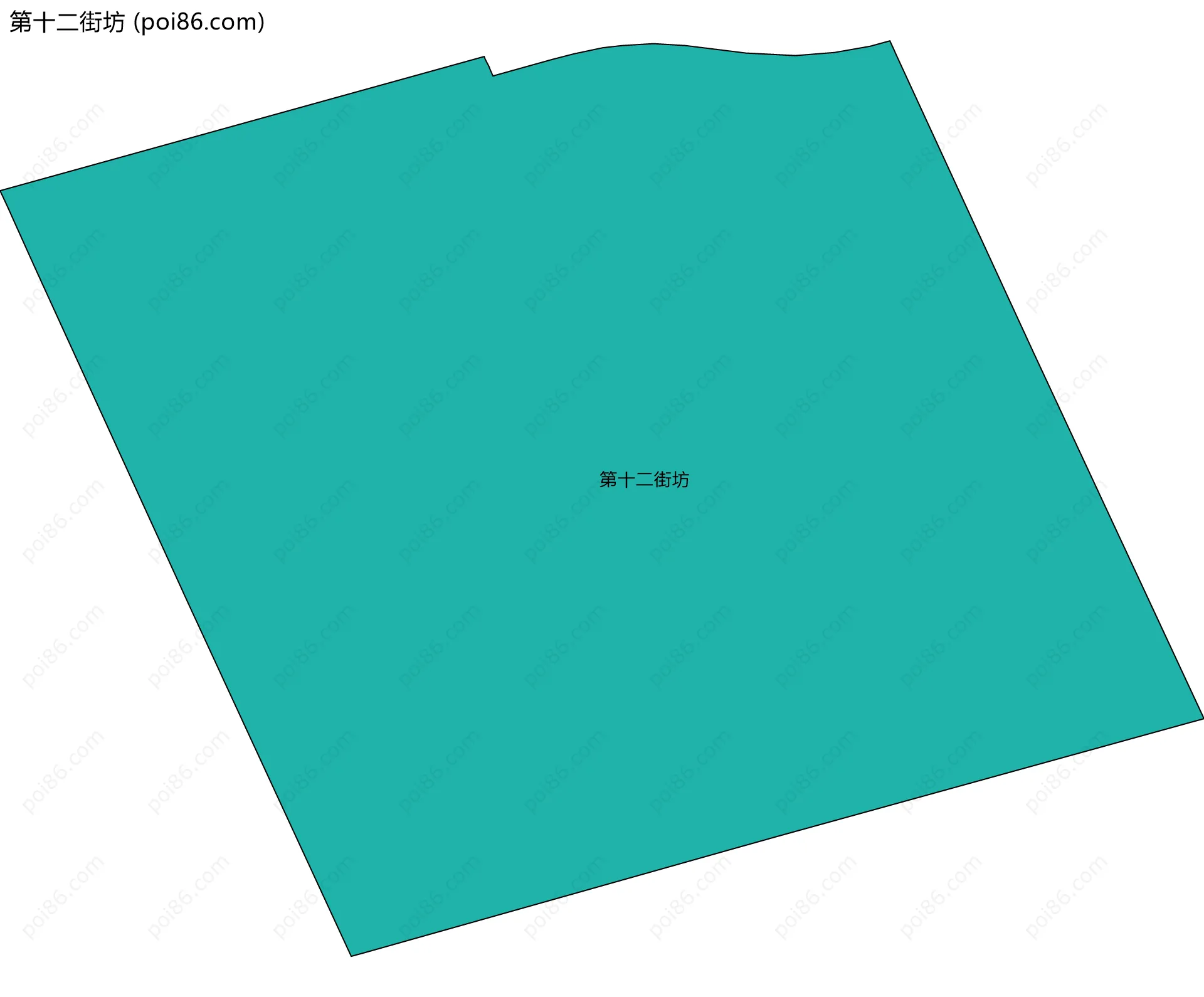 第十二街坊边界地图