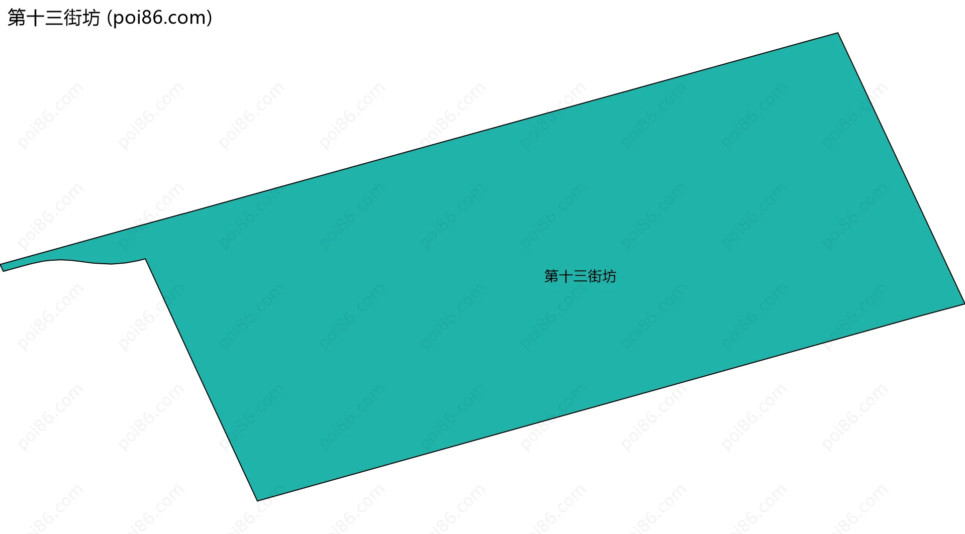 第十三街坊边界地图