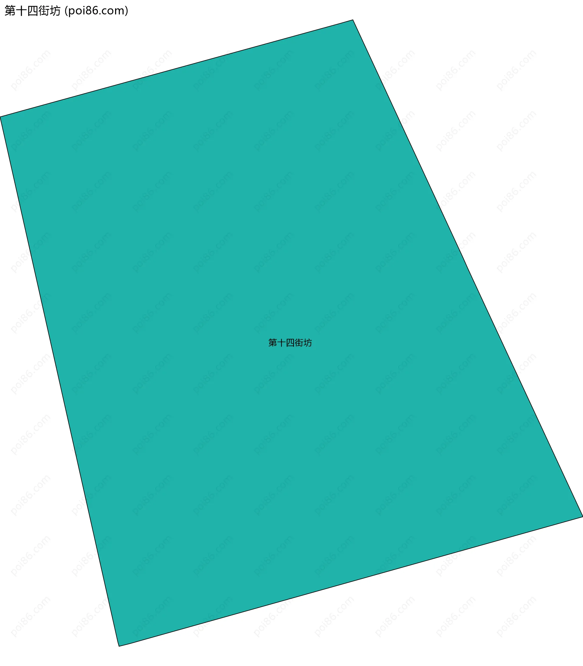 第十四街坊边界地图