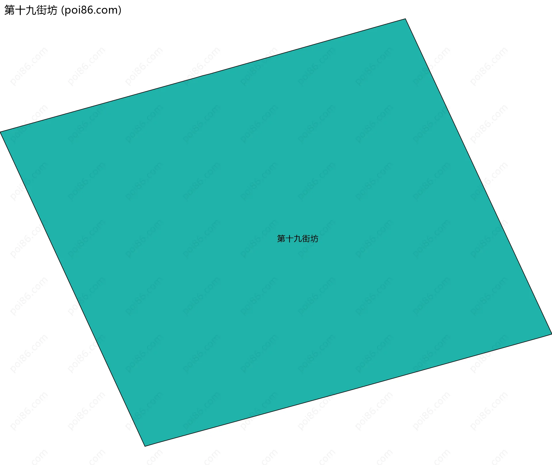 第十九街坊边界地图