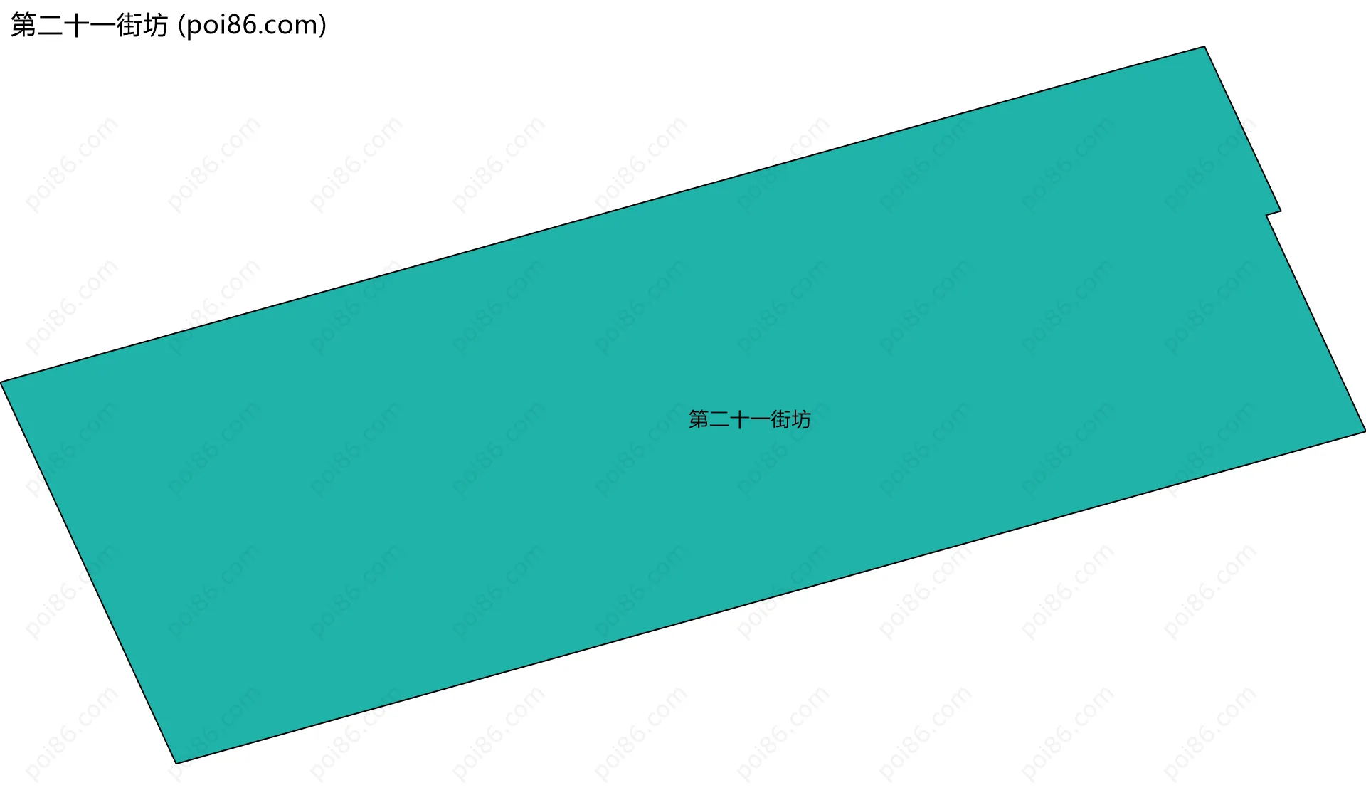 第二十一街坊边界地图