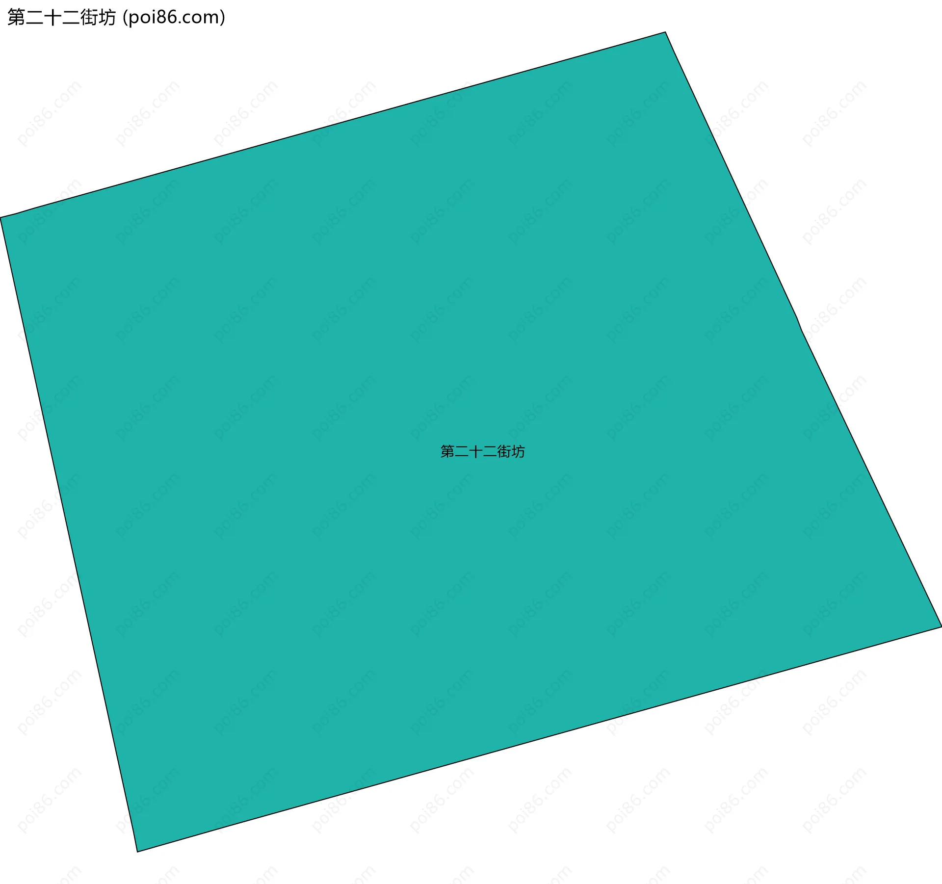 第二十二街坊边界地图