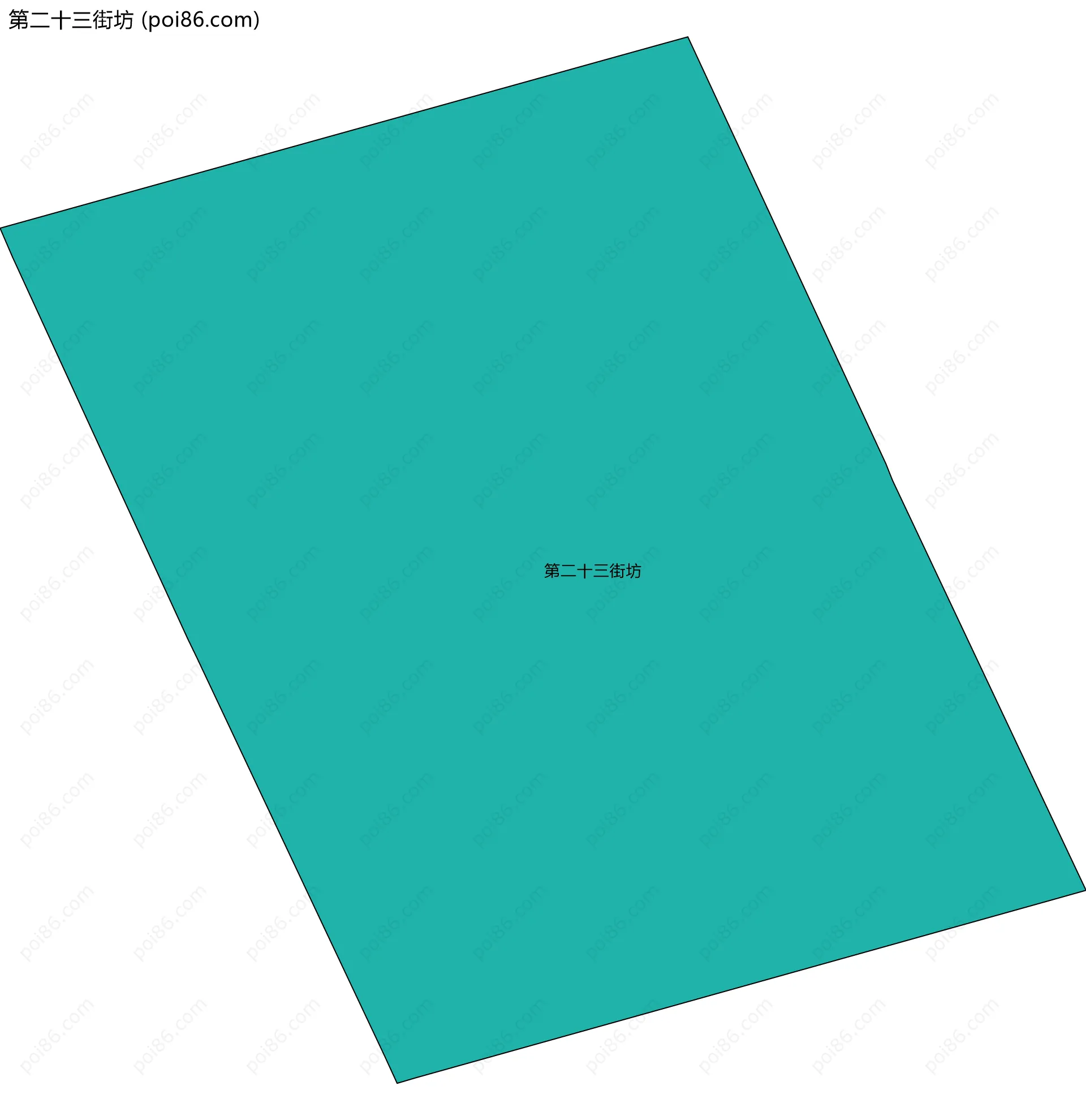 第二十三街坊边界地图