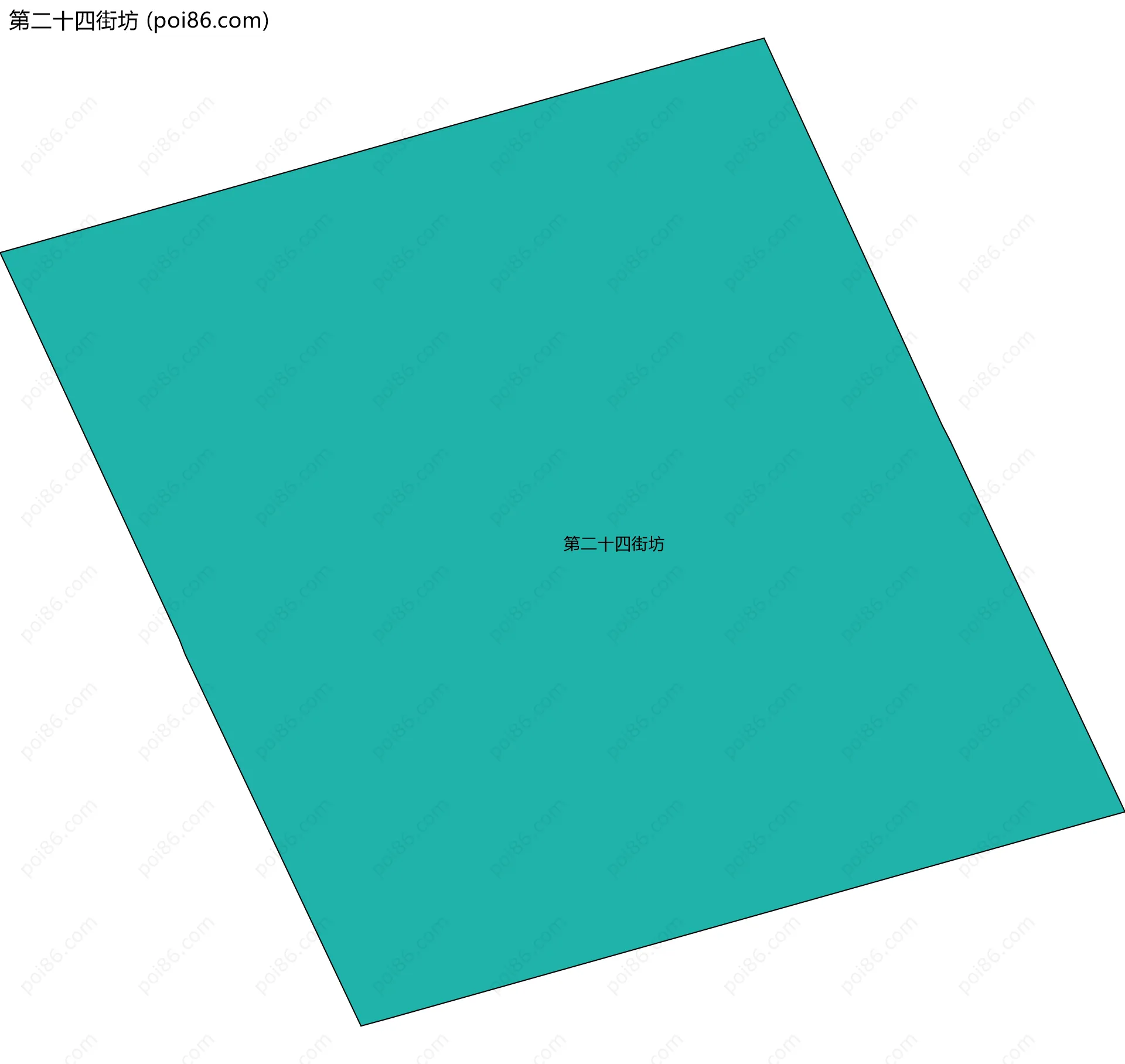 第二十四街坊边界地图