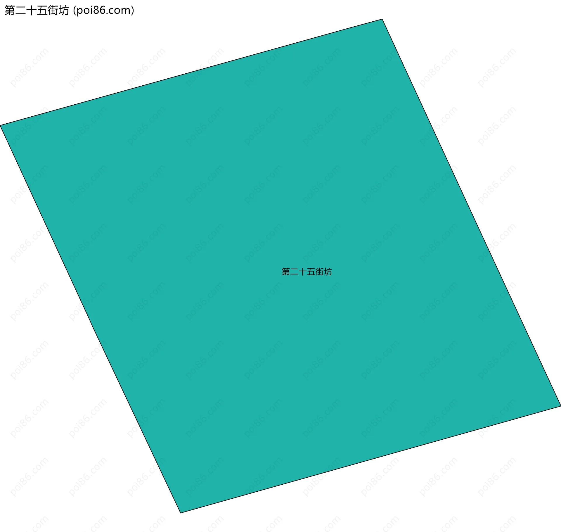 第二十五街坊边界地图