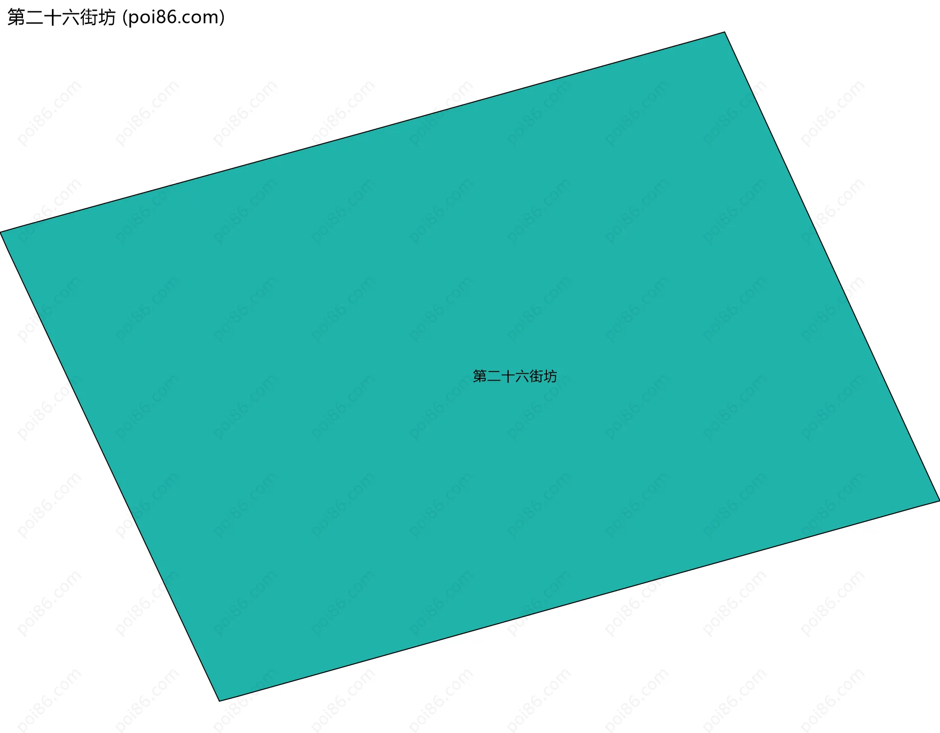 第二十六街坊边界地图