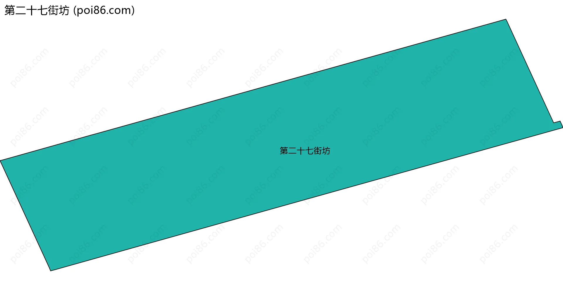 第二十七街坊边界地图