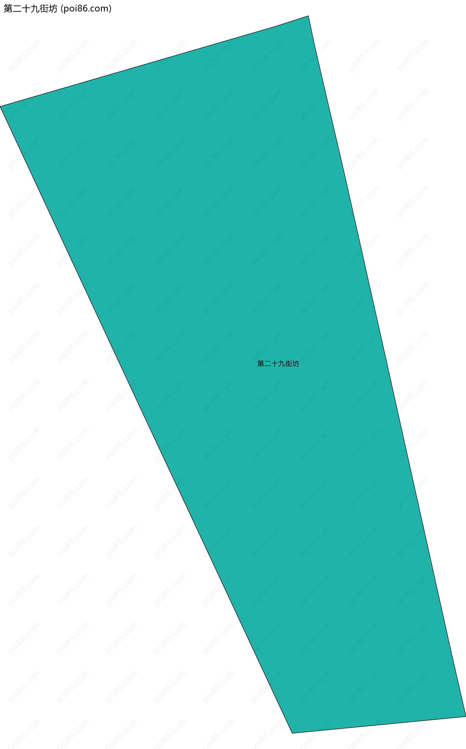 第二十九街坊边界地图