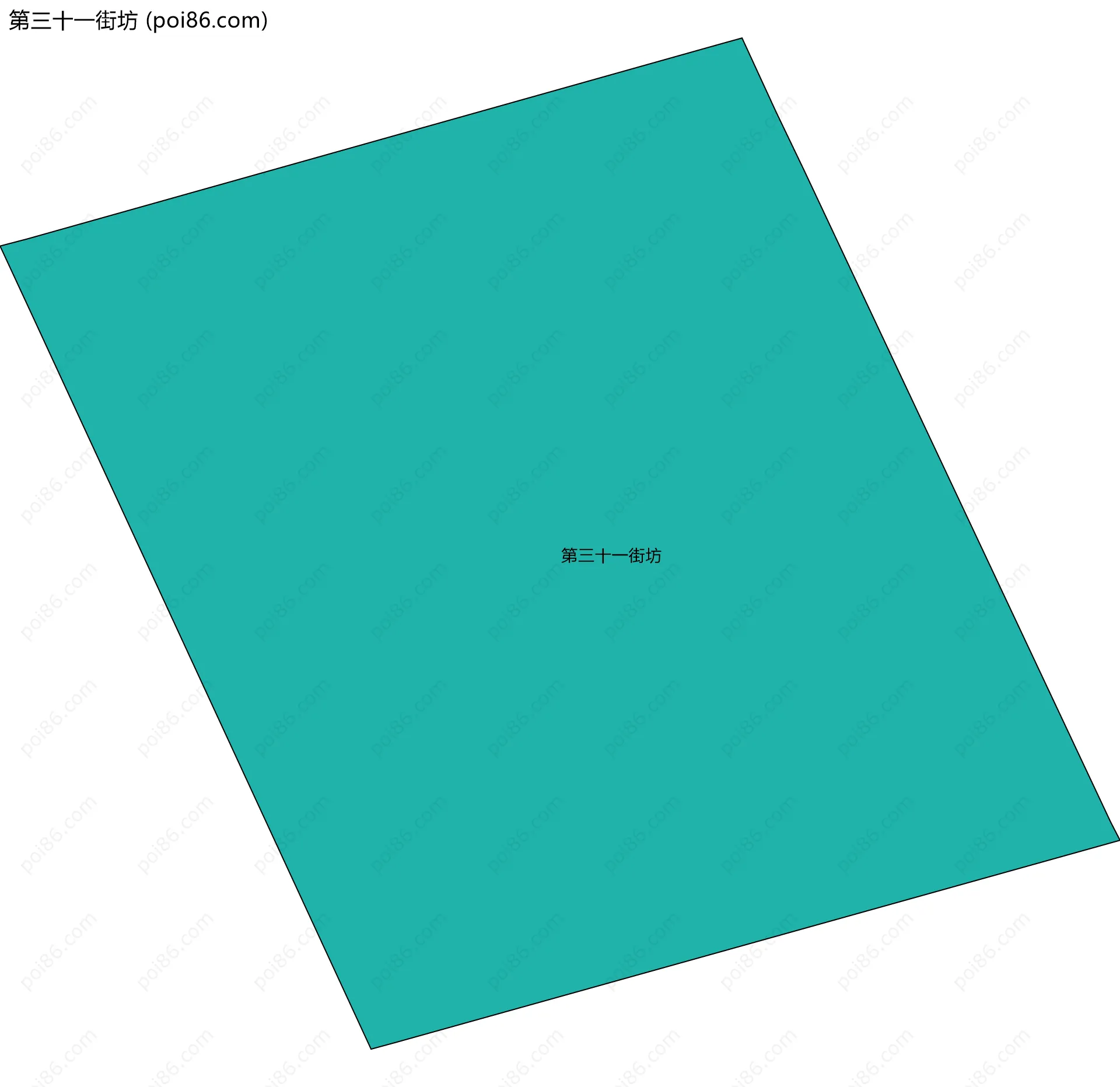 第三十一街坊边界地图