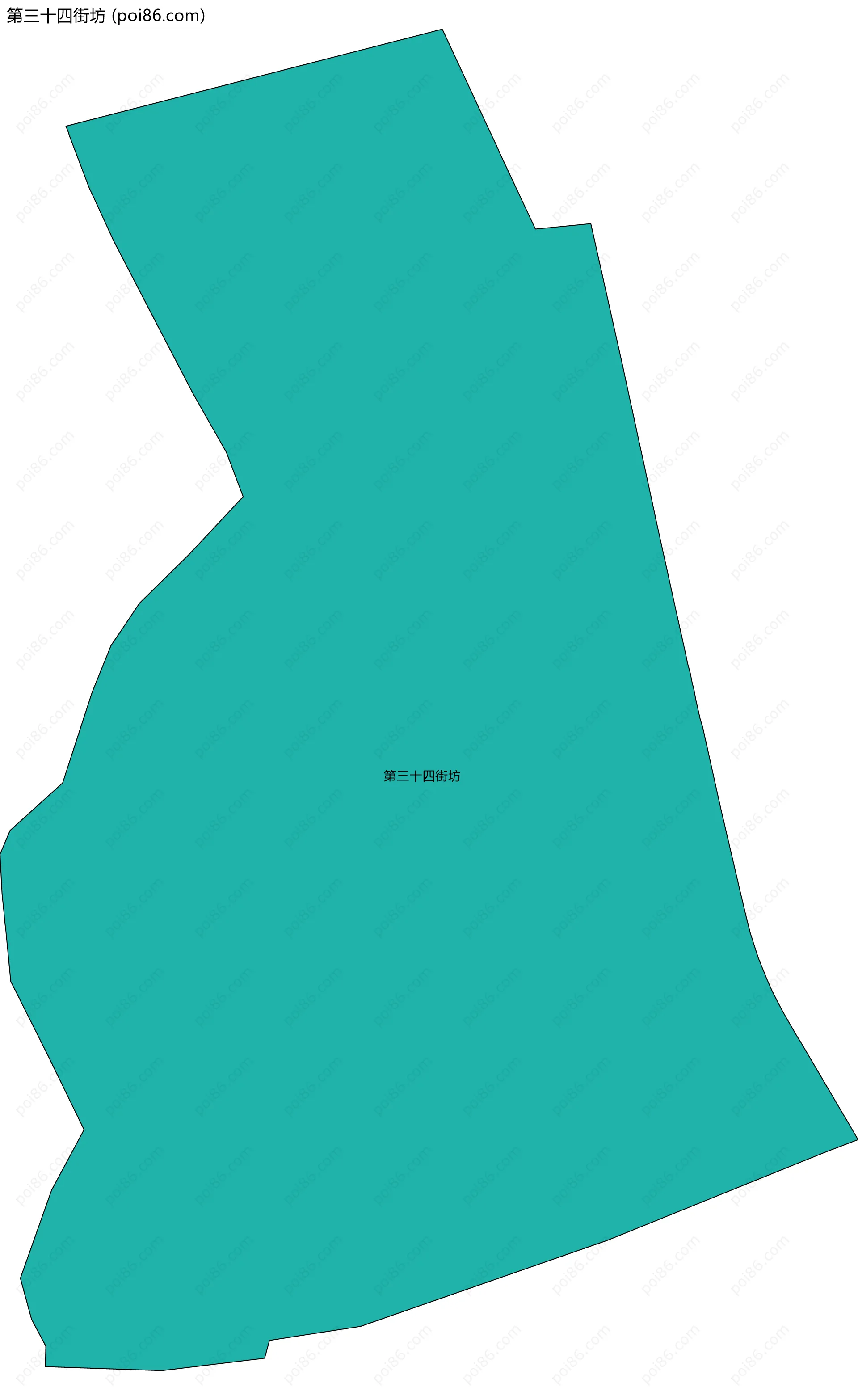 第三十四街坊边界地图