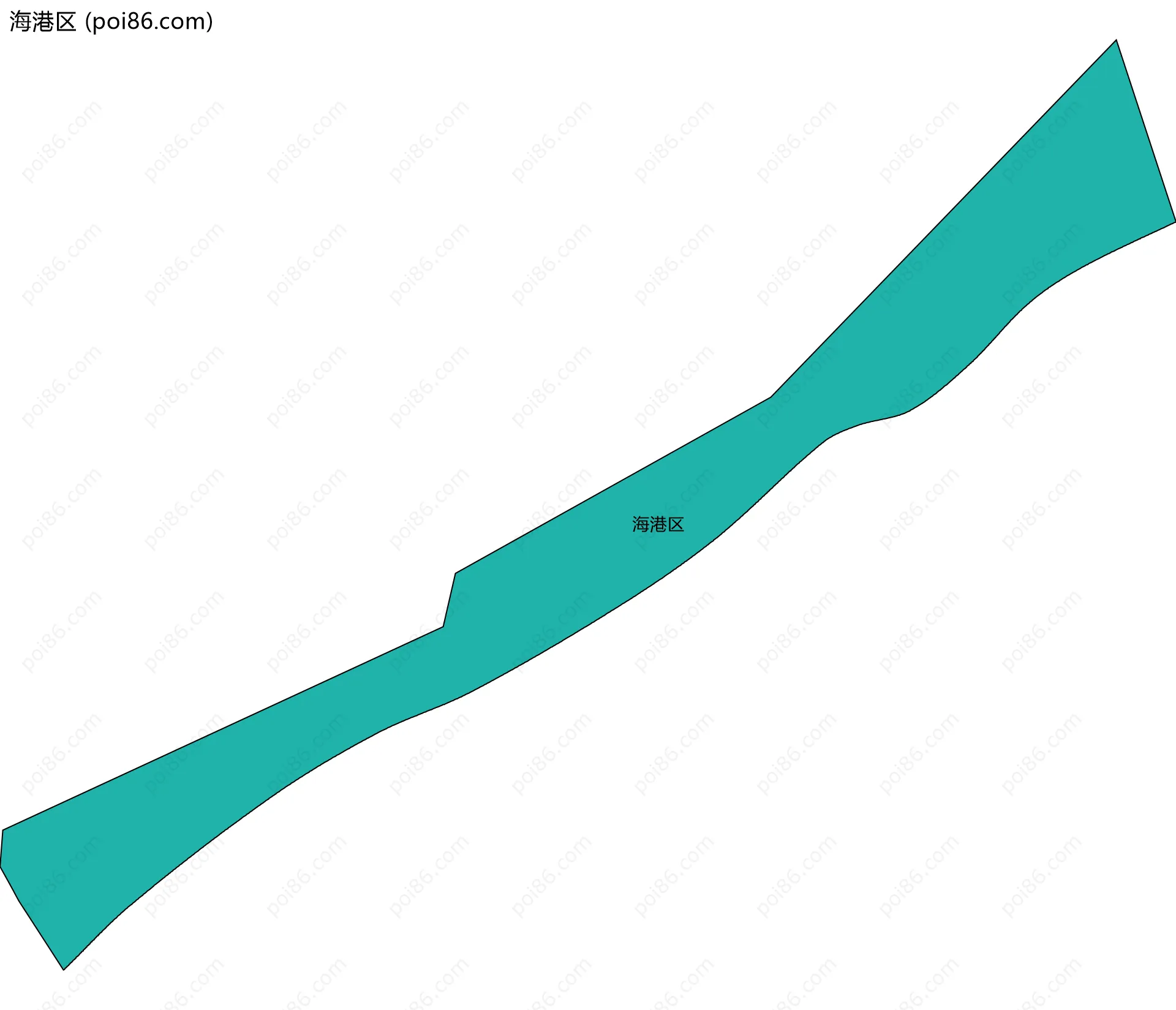 海港区边界地图