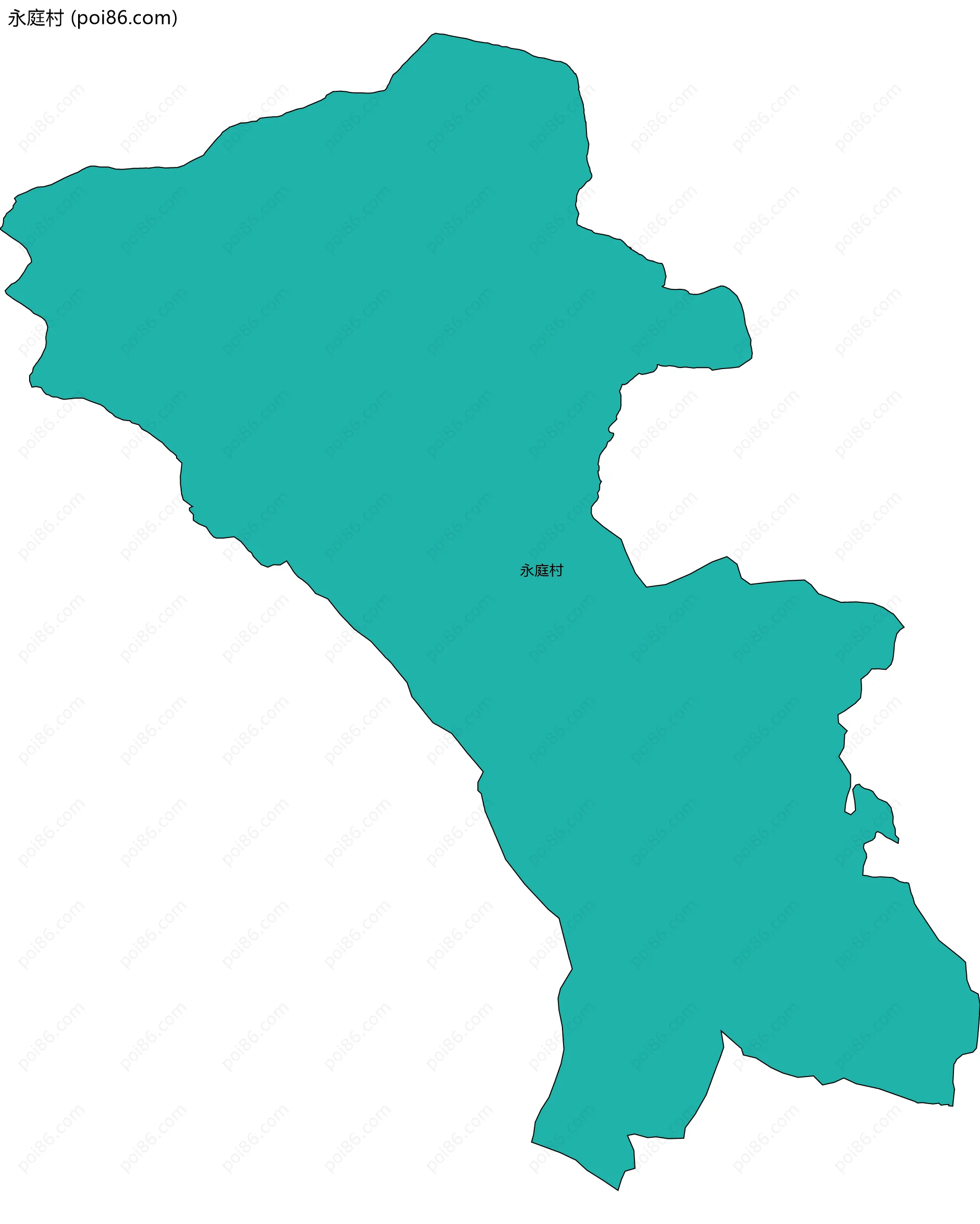 永庭村边界地图