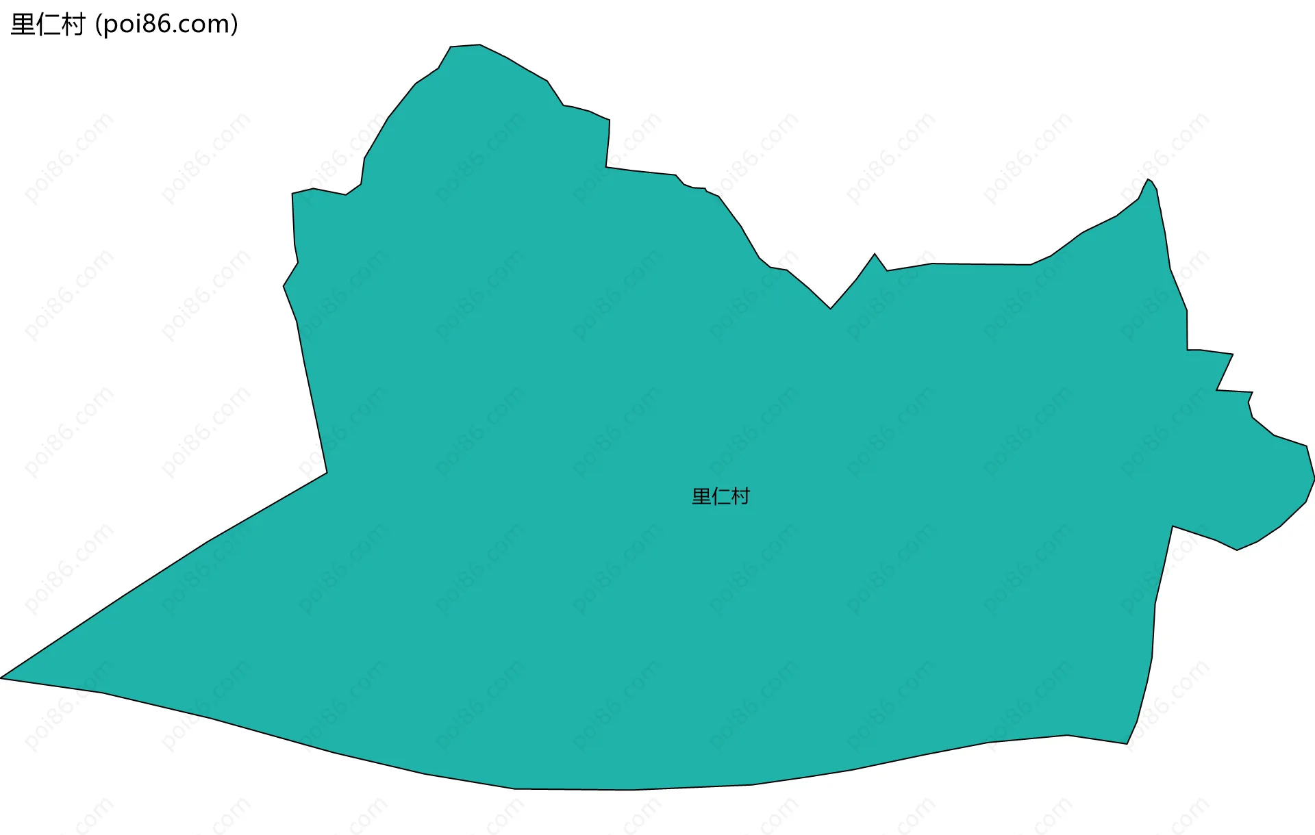 里仁村边界地图