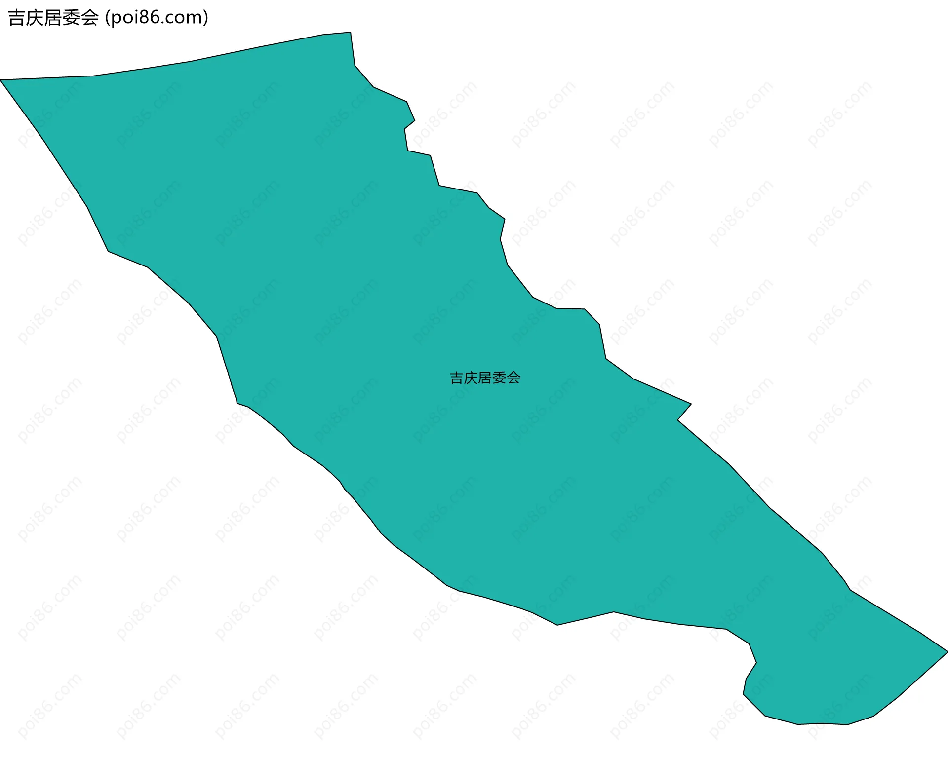 吉庆居委会边界地图