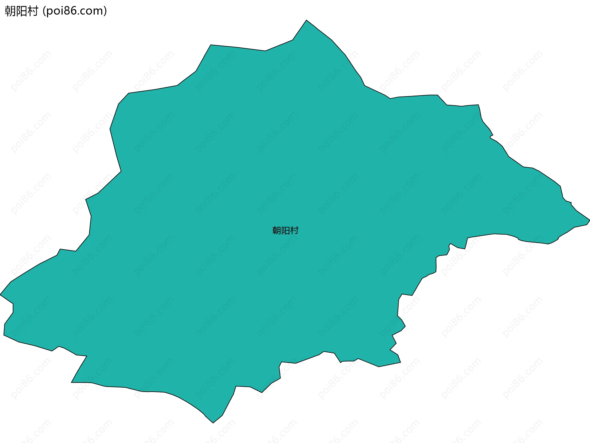 朝阳村边界地图
