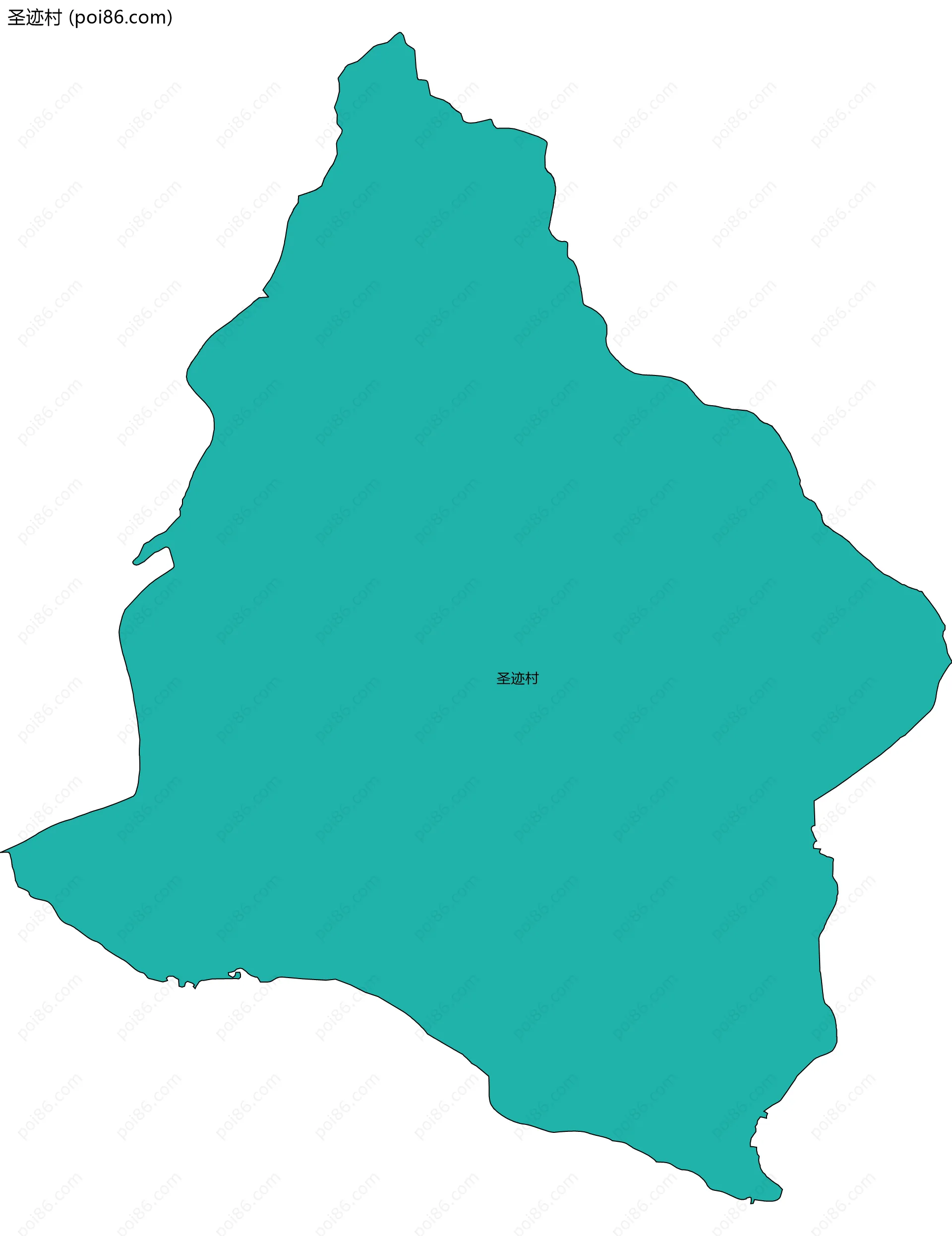 圣迹村边界地图