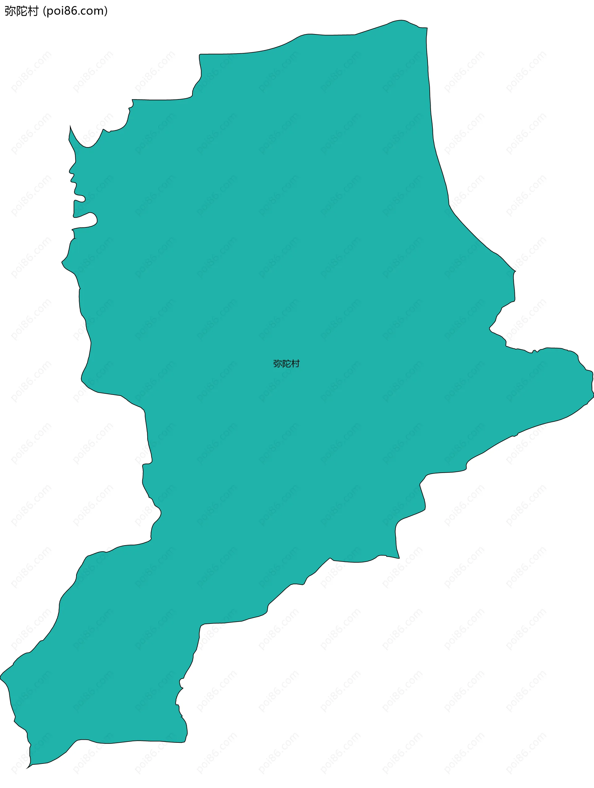 弥陀村边界地图