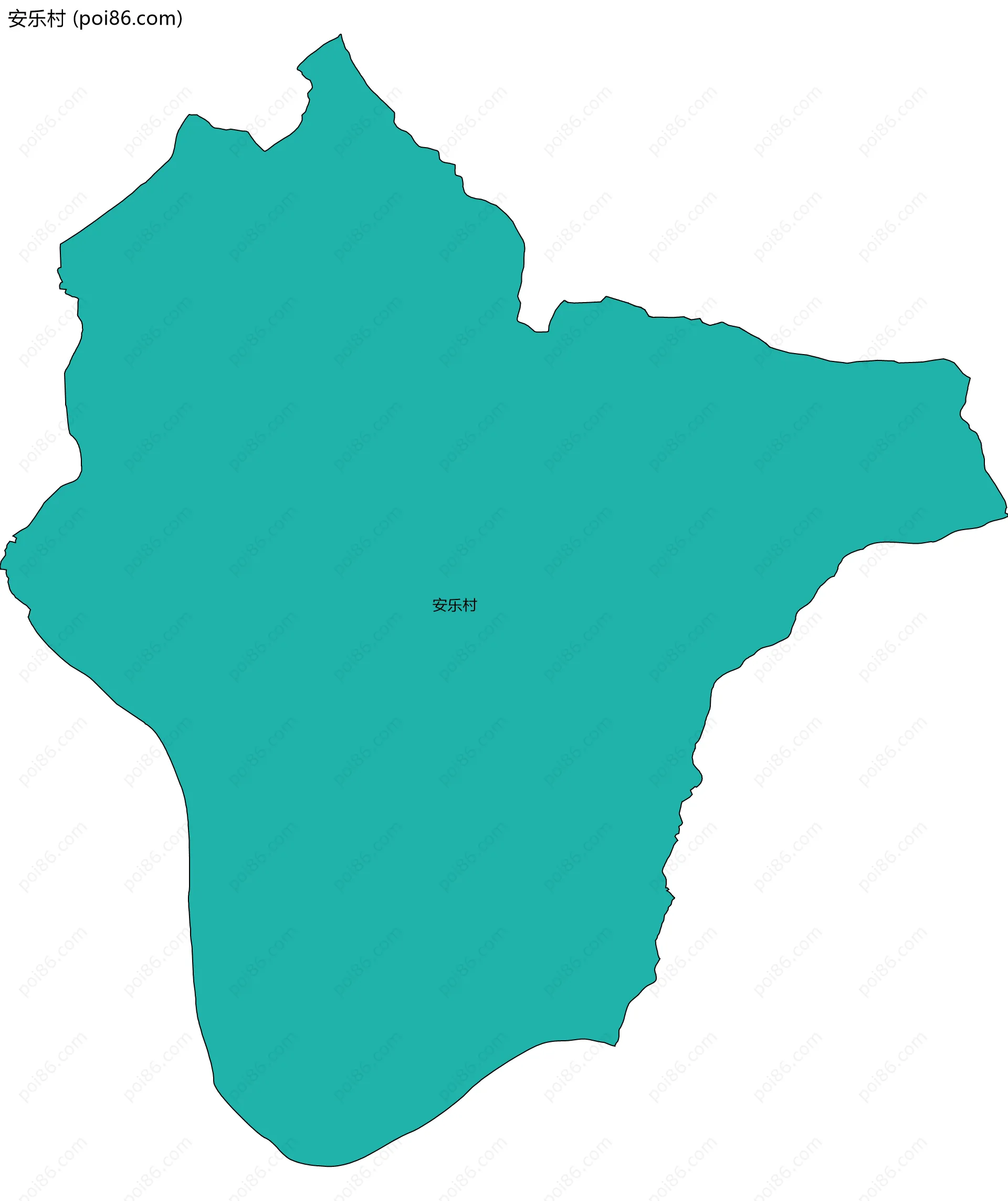 安乐村边界地图
