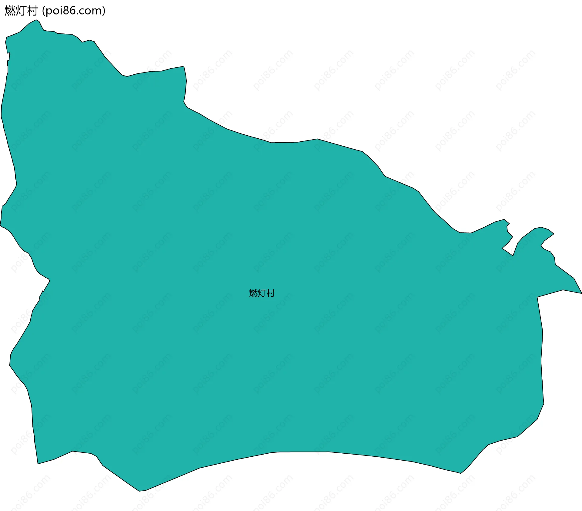 燃灯村边界地图