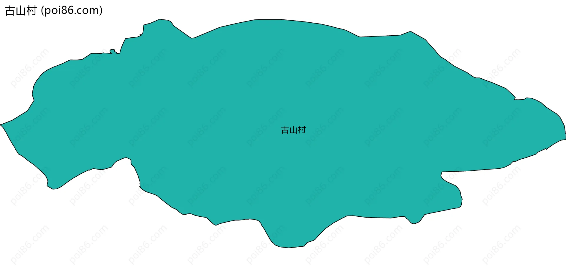 古山村边界地图