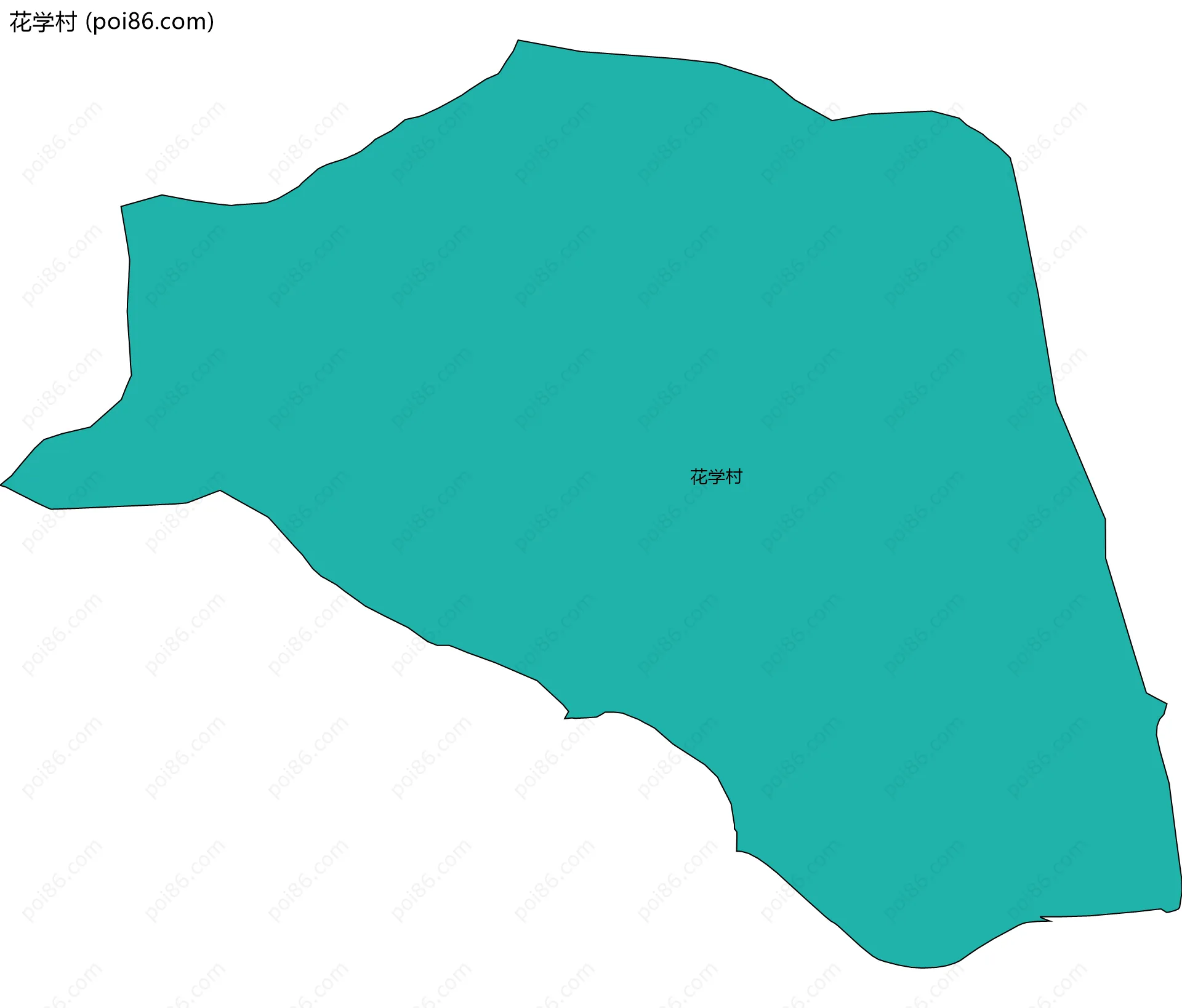 花学村边界地图