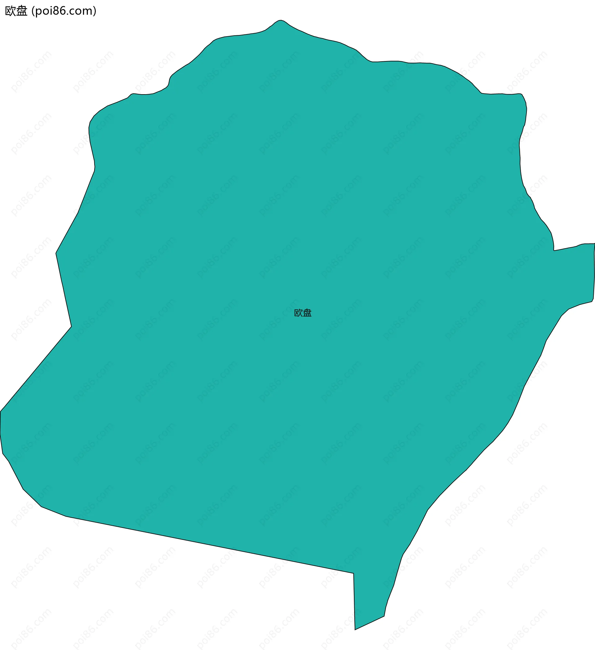 欧盘边界地图