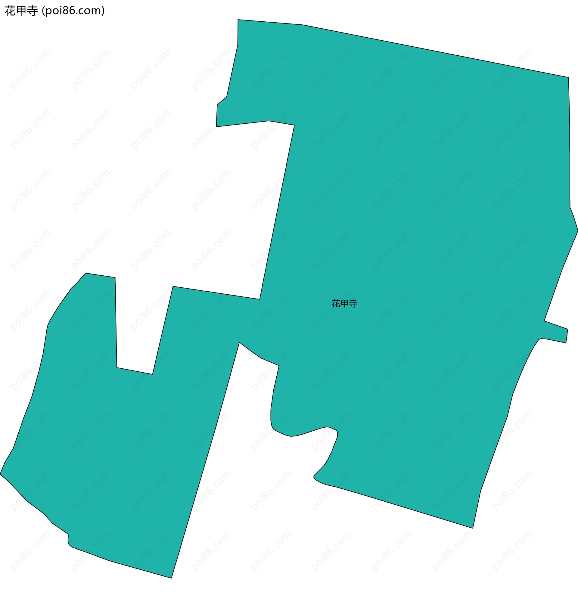 花甲寺边界地图