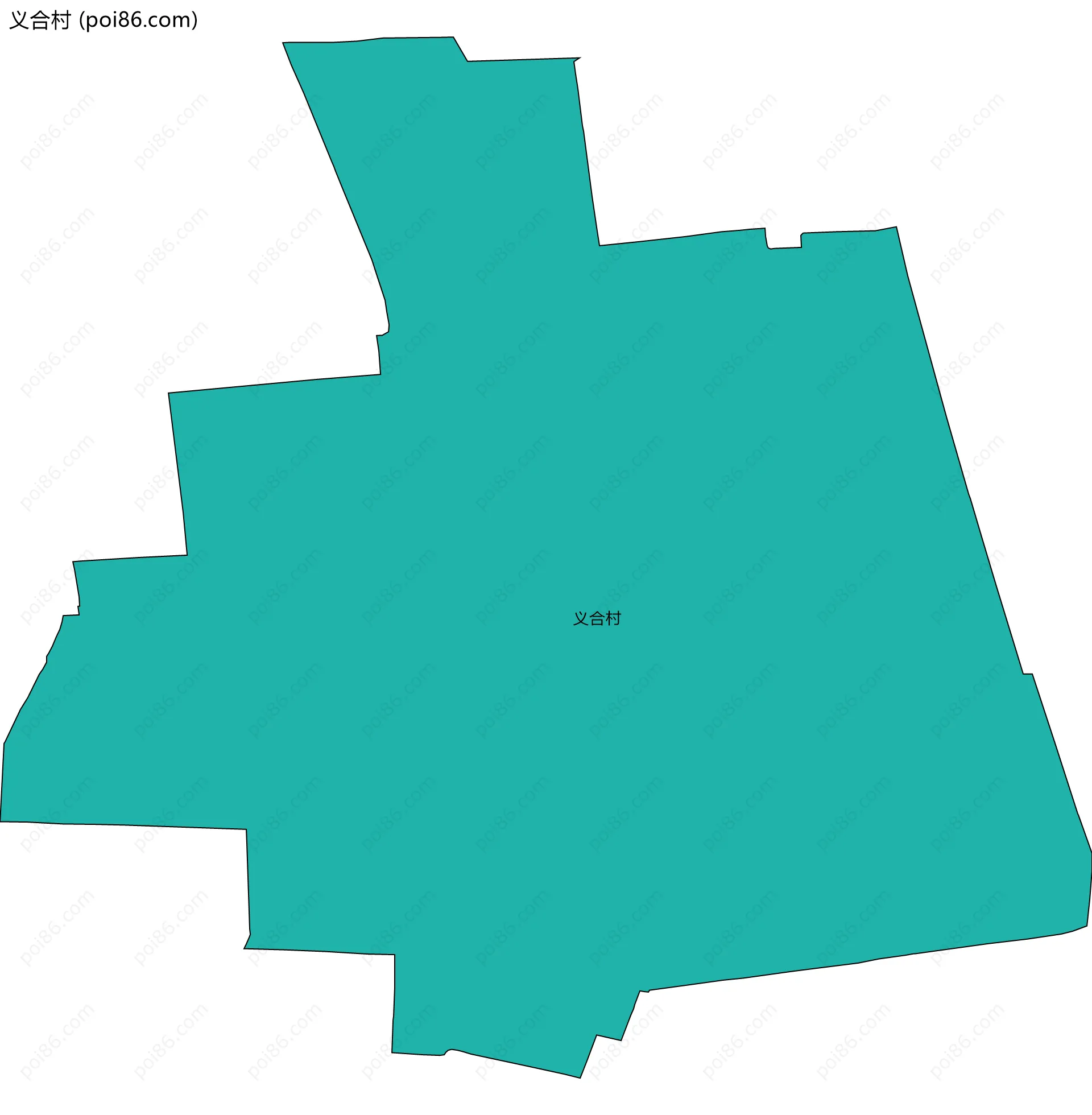 义合村边界地图