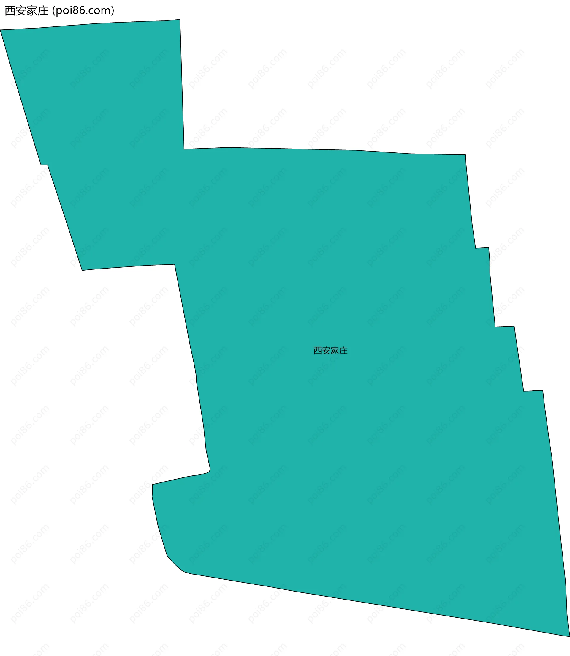 西安家庄边界地图