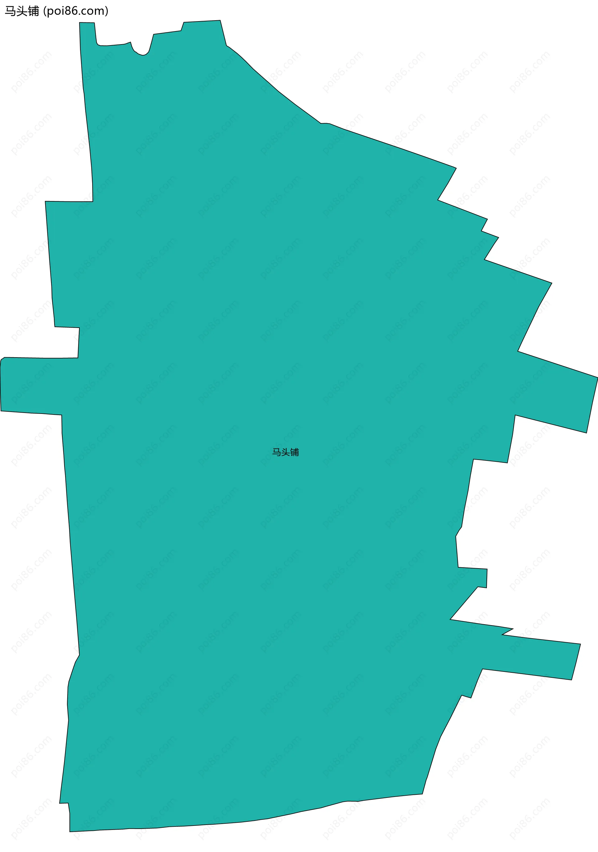 马头铺边界地图