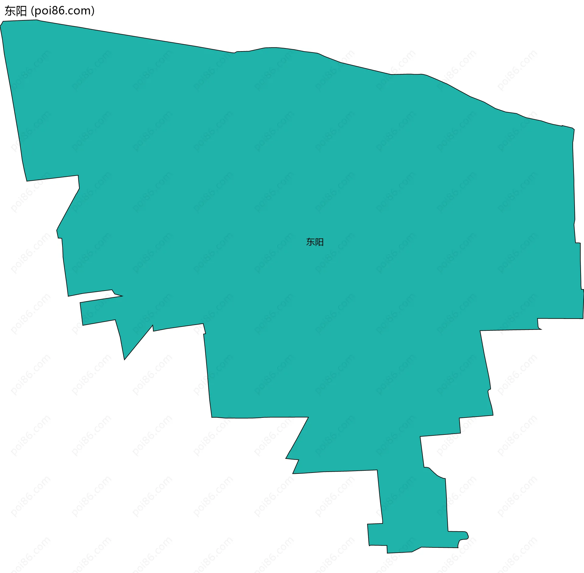 东阳边界地图