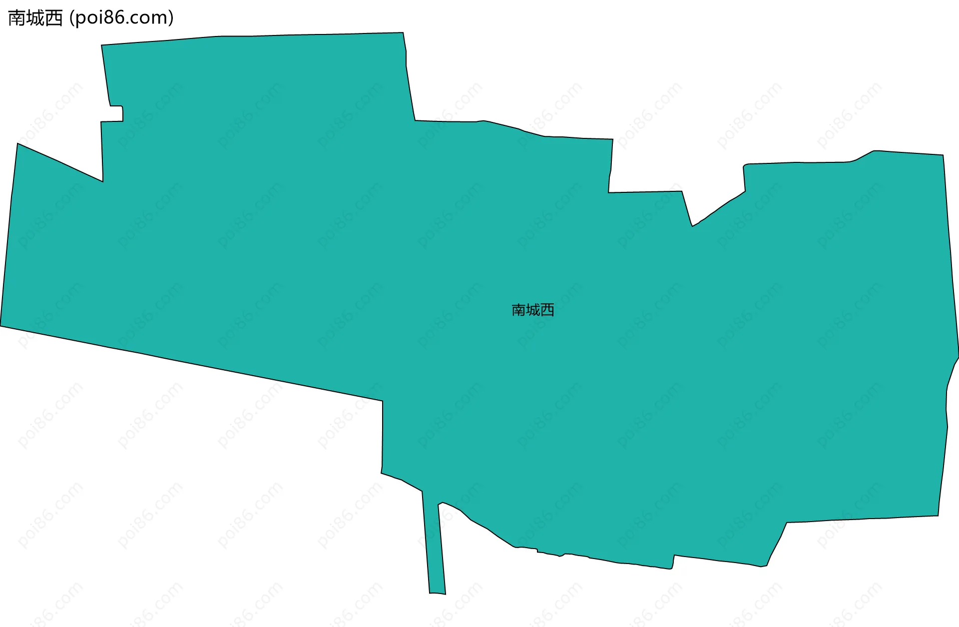南城西边界地图