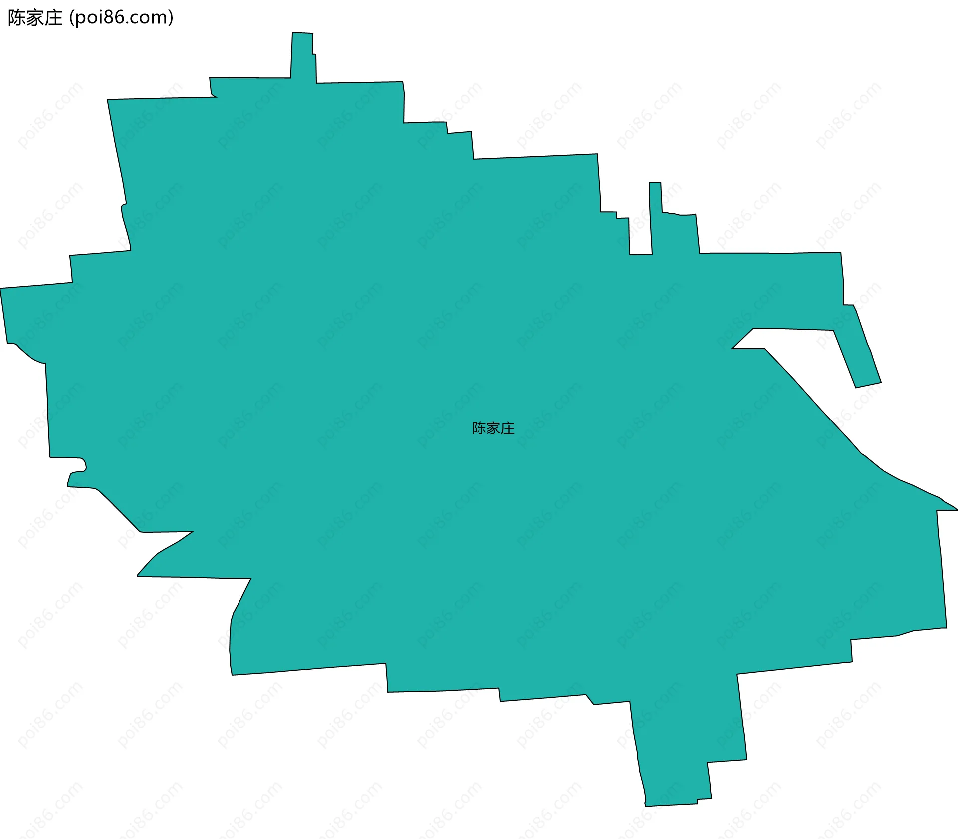 陈家庄边界地图