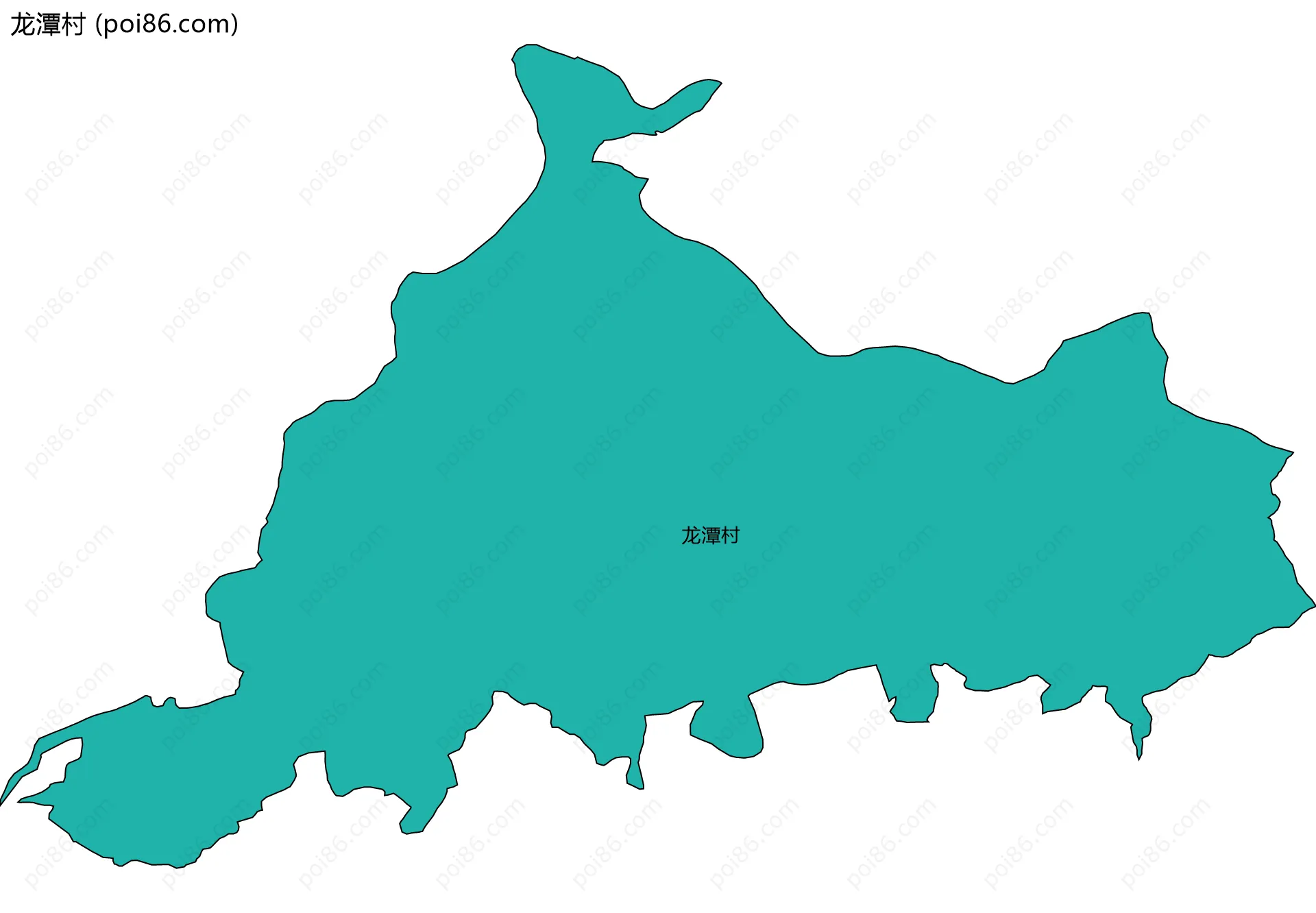 龙潭村边界地图