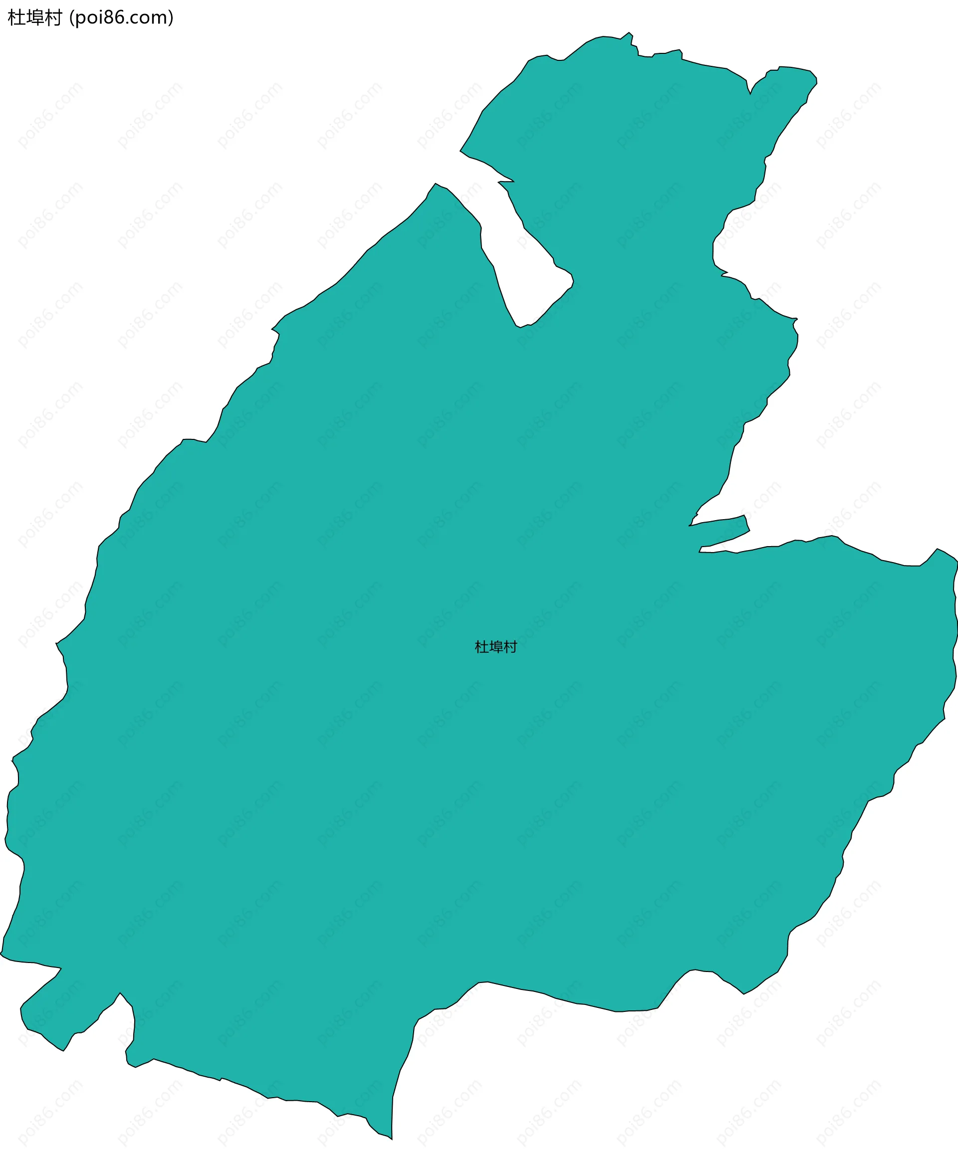 杜埠村边界地图