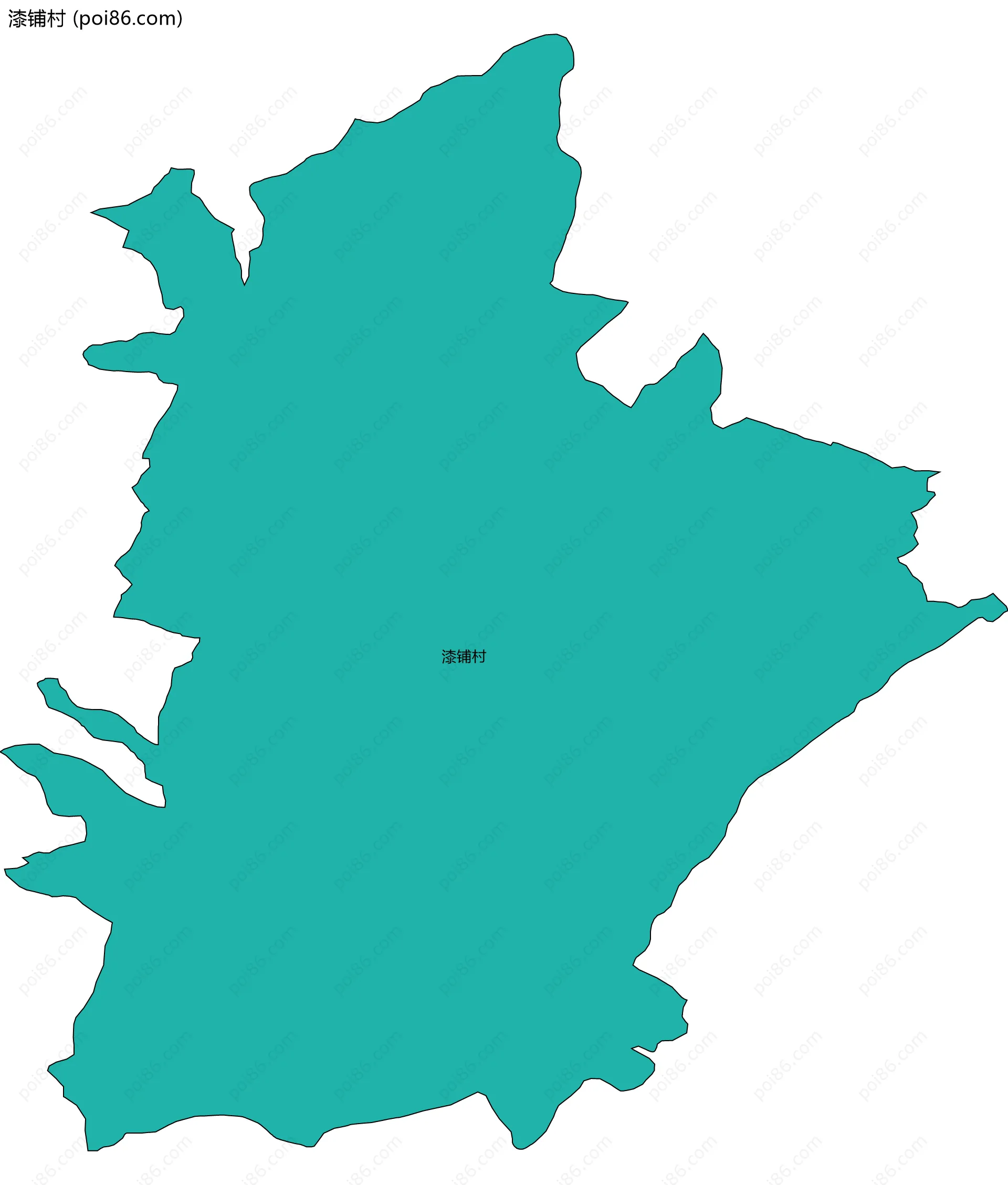 漆铺村边界地图