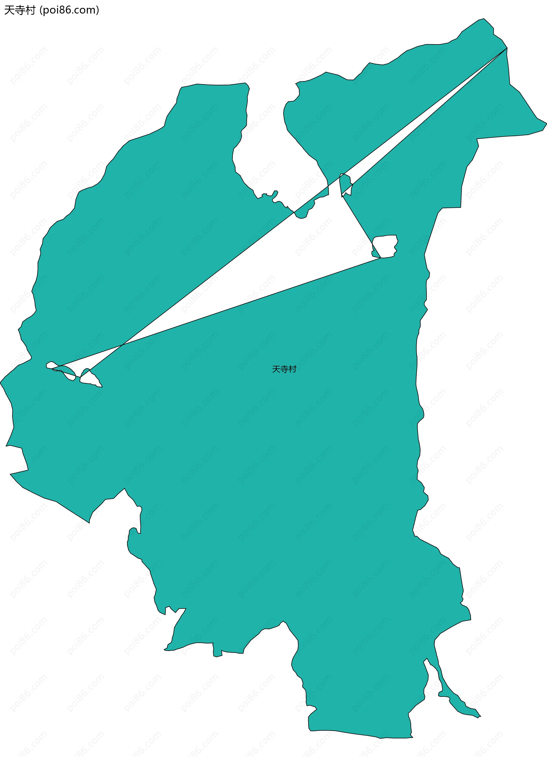 天寺村边界地图