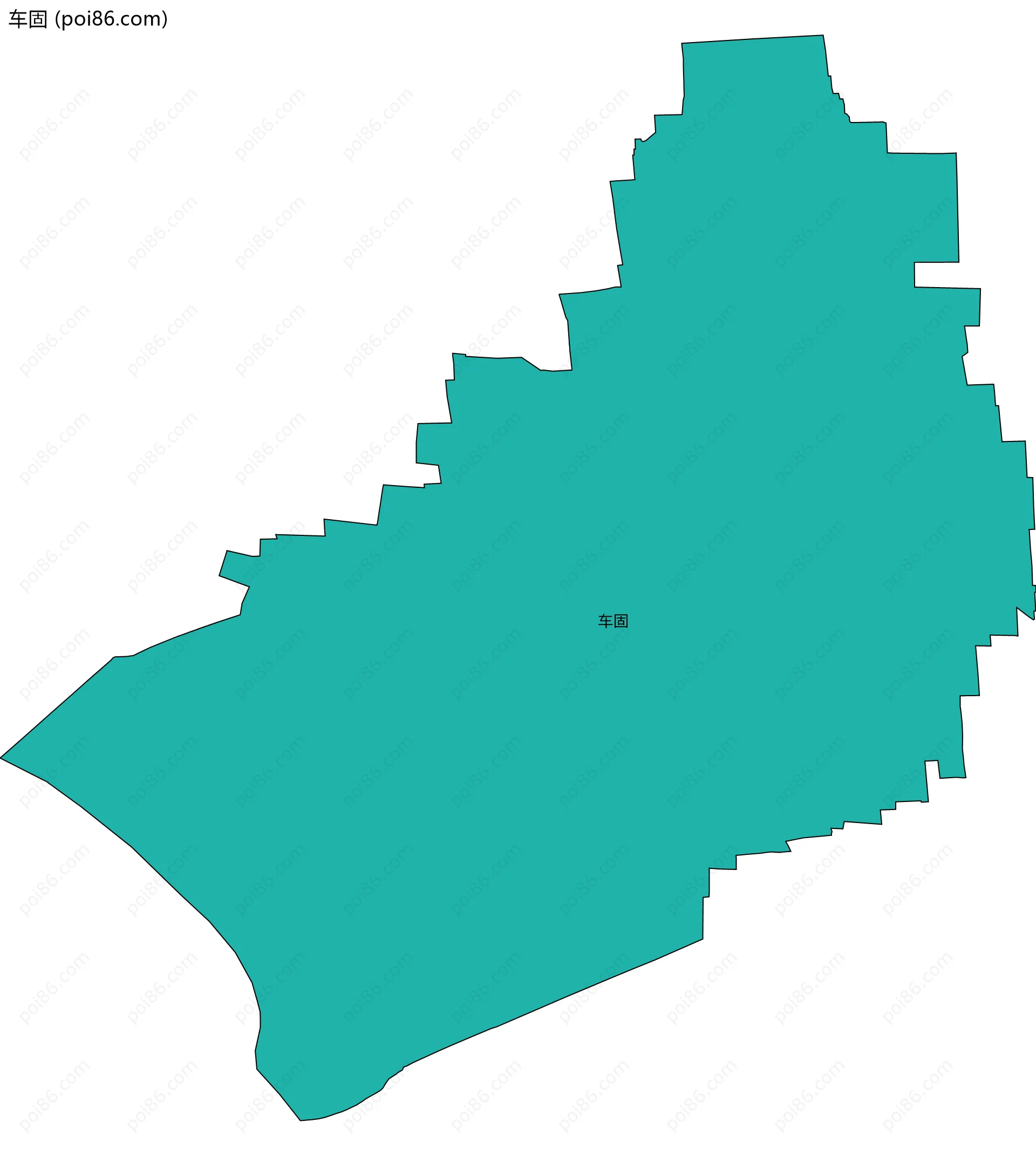 车固边界地图