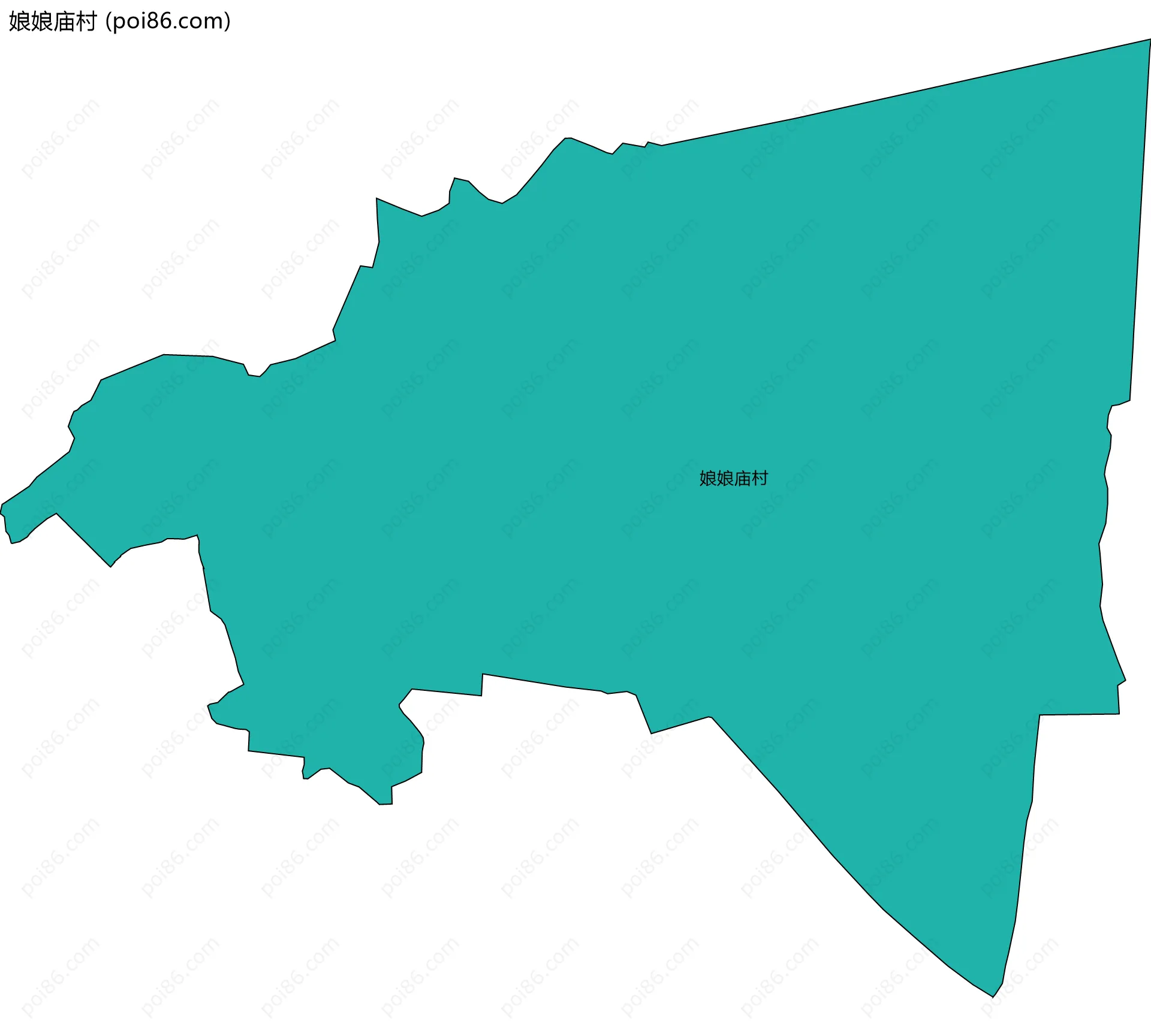 娘娘庙村边界地图