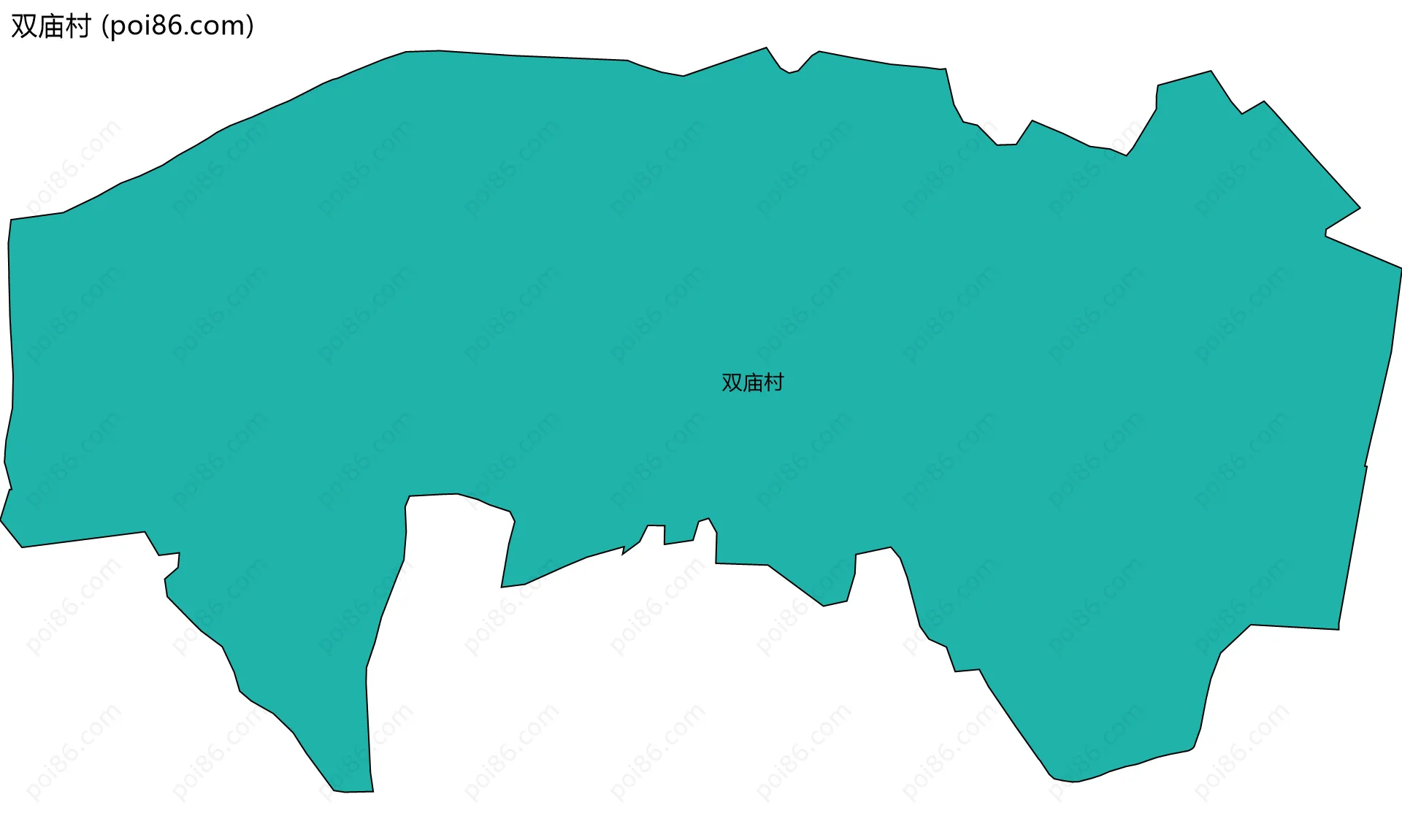 双庙村边界地图