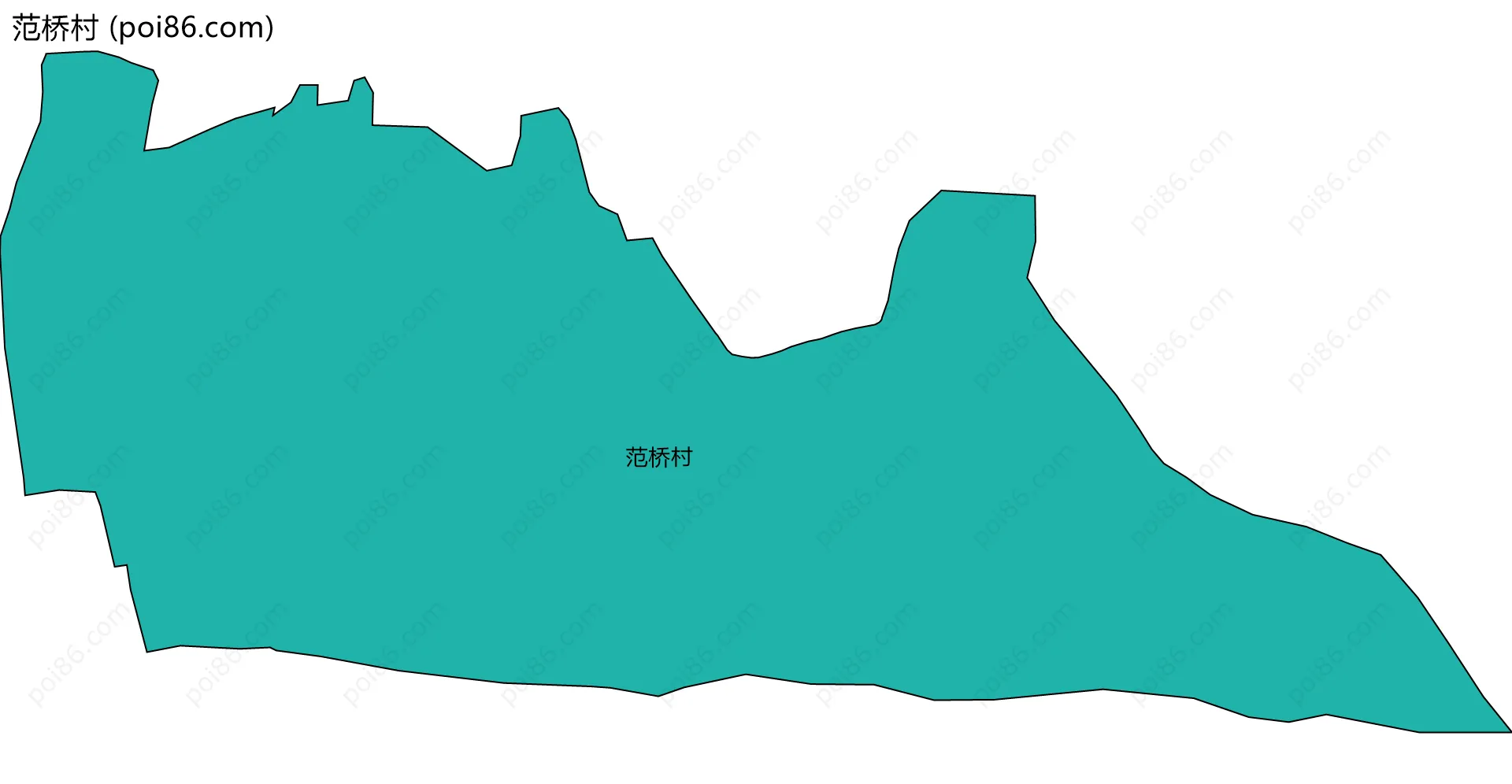 范桥村边界地图