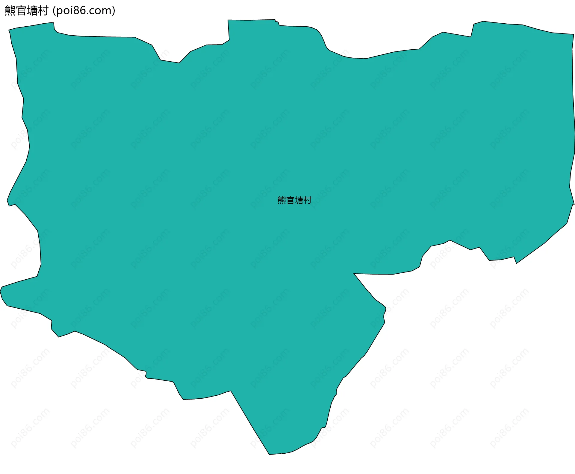 熊官塘村边界地图