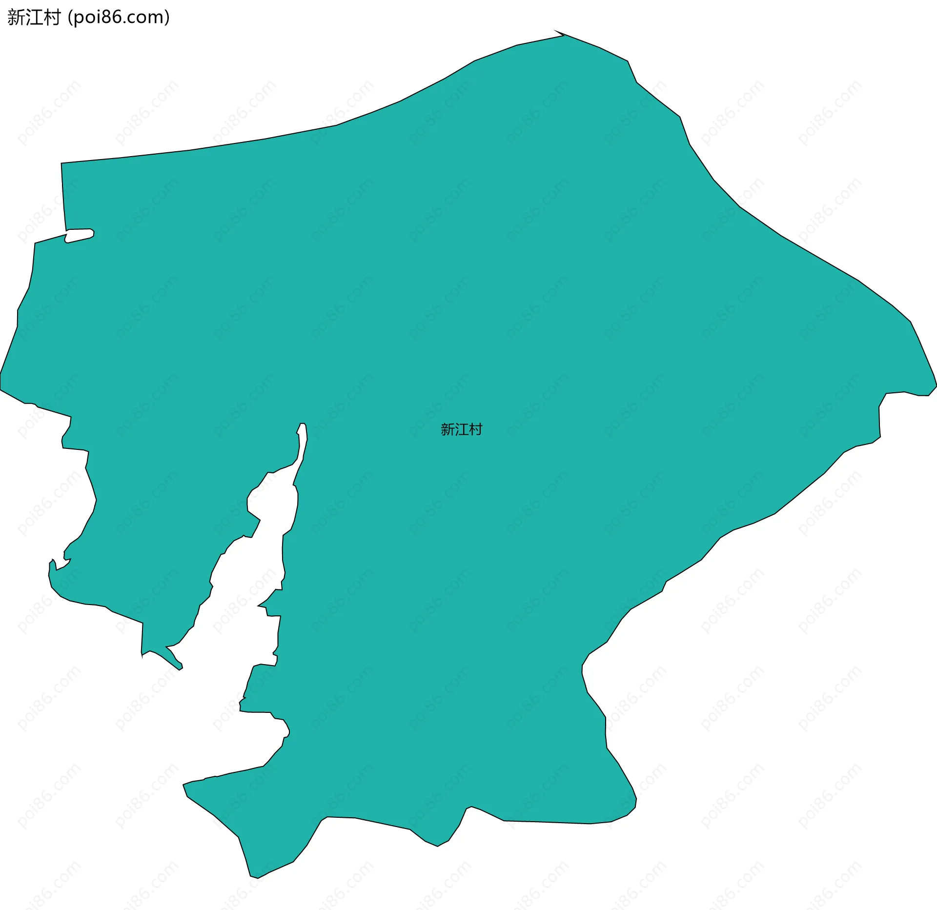 新江村边界地图