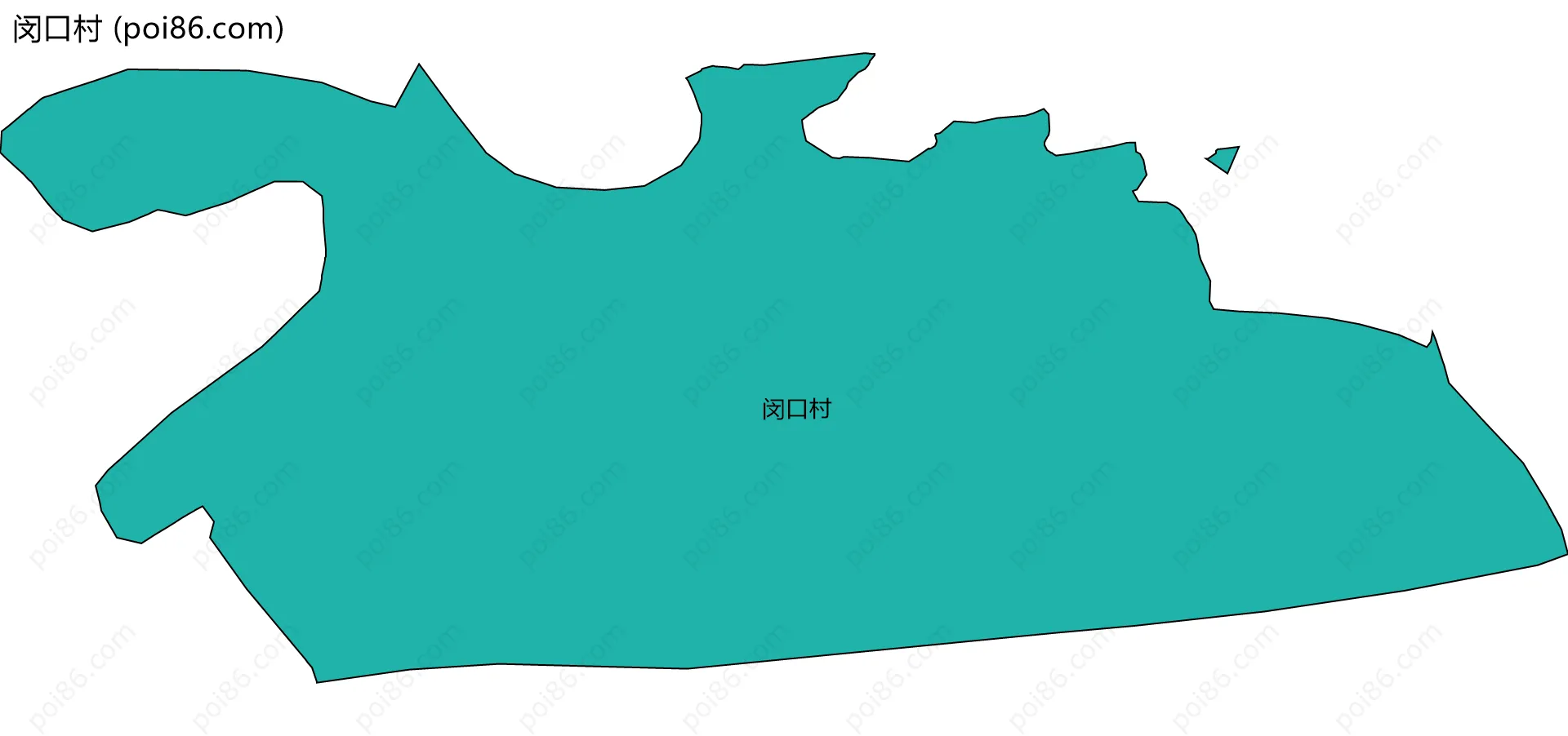 闵口村边界地图