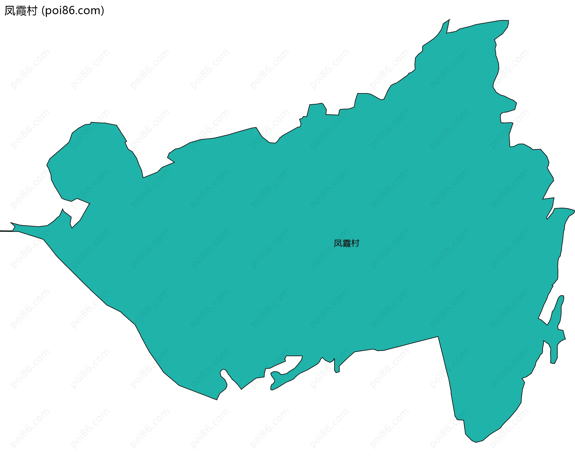 凤霞村边界地图