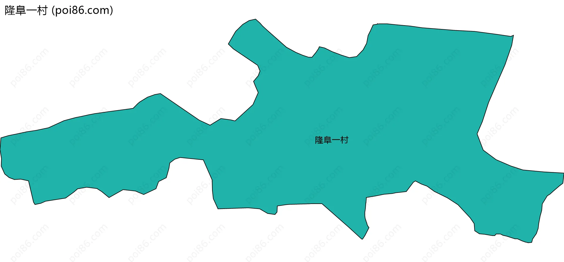 隆阜一村边界地图
