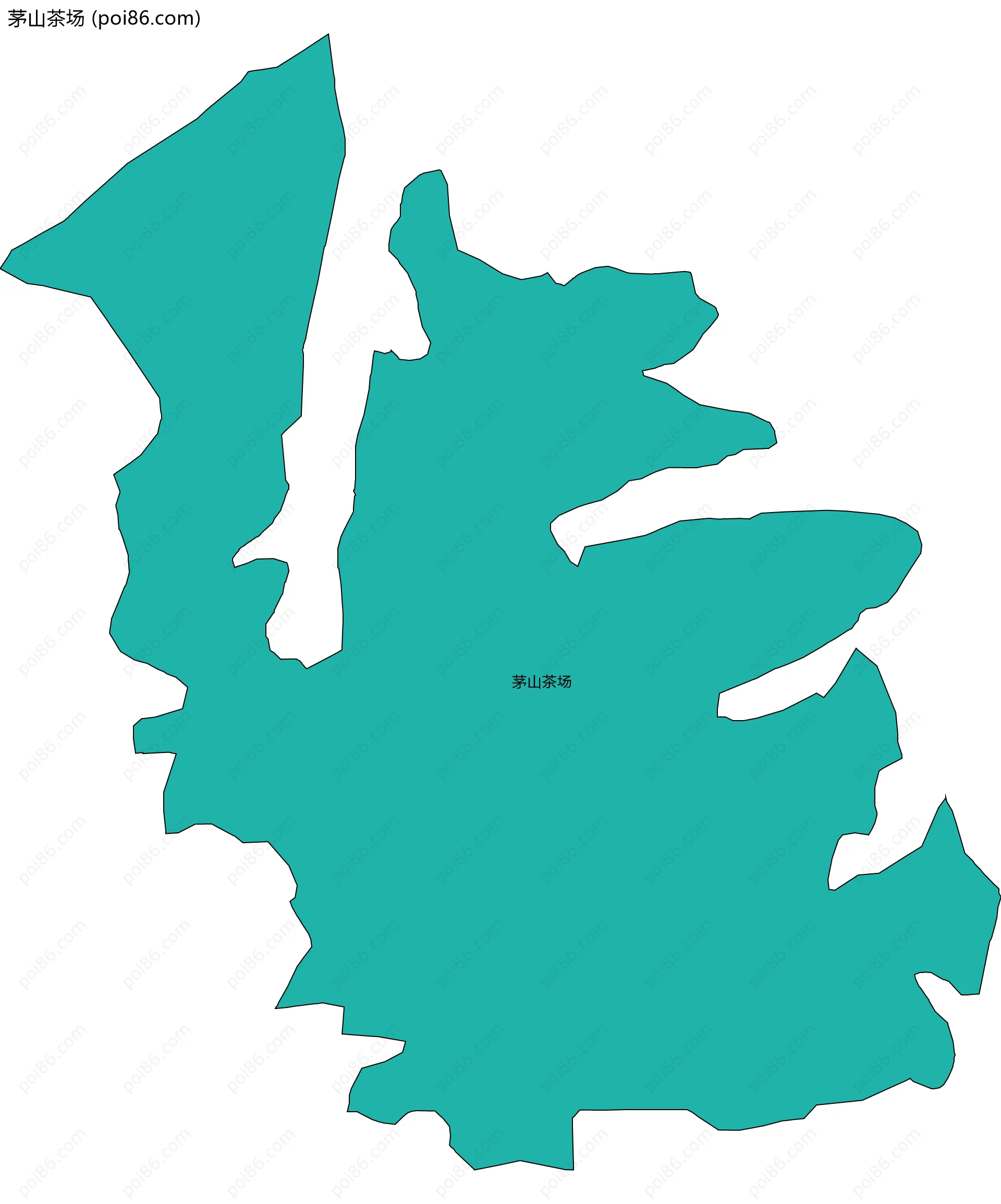 茅山茶场边界地图